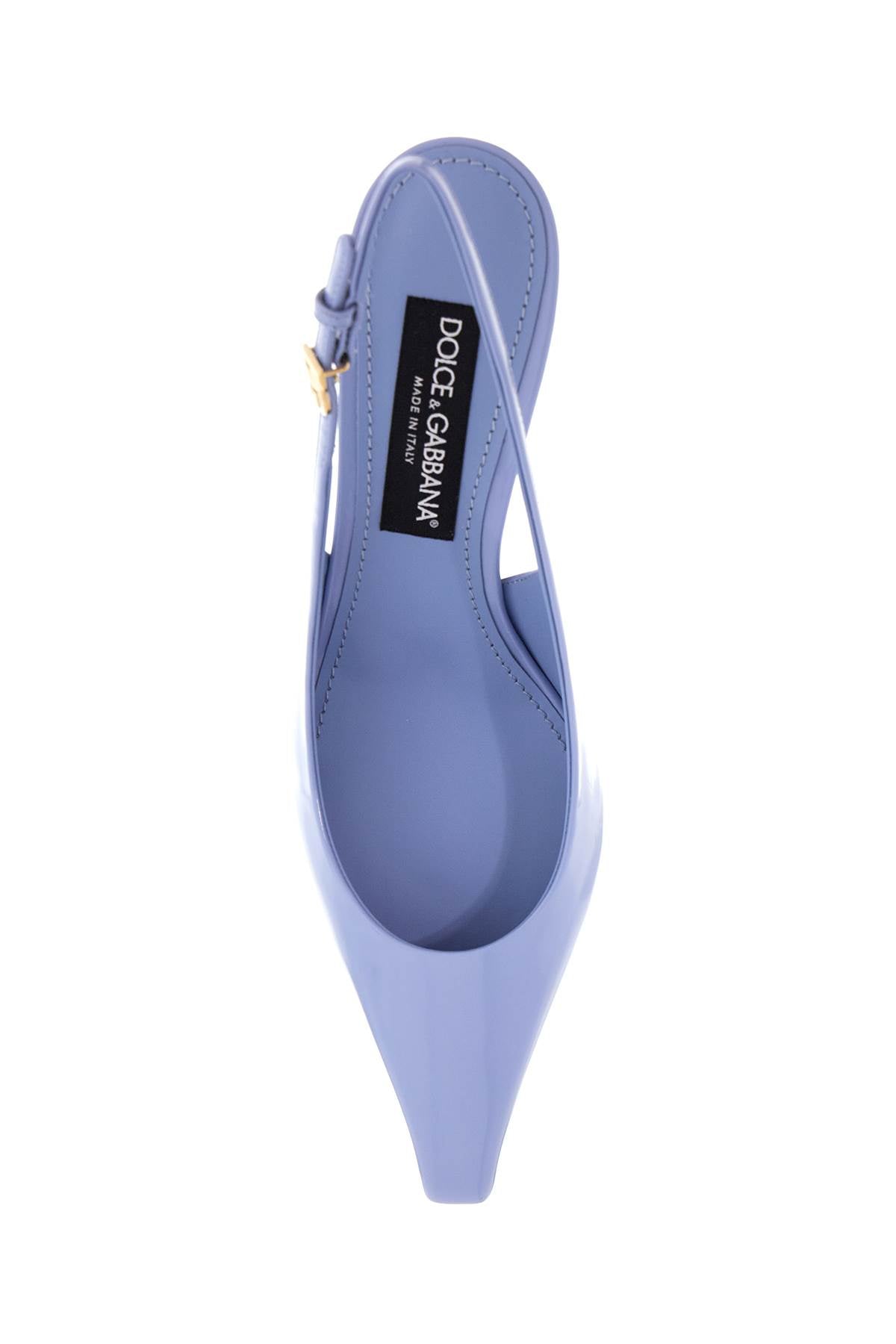 Dolce & Gabbana Glossy Leather Slingback Pumps image 1