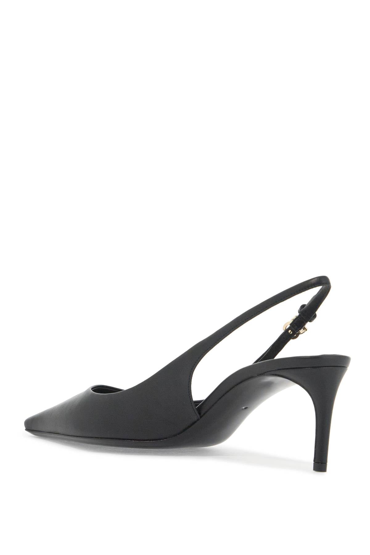 Dolce & Gabbana Nappa Leather Slingback Pumps with DG Buckle image 2