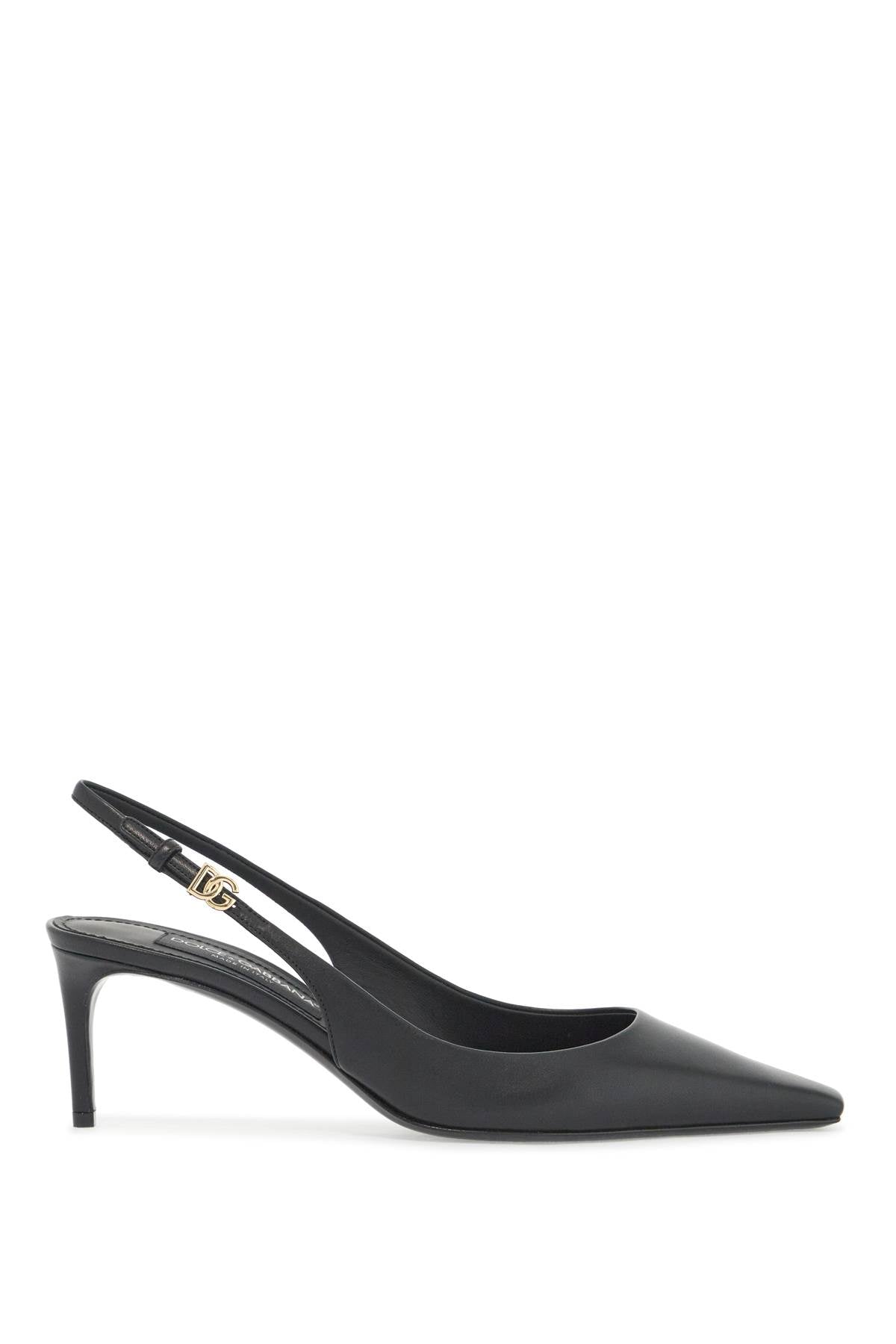 Dolce & Gabbana Nappa Leather Slingback Pumps with DG Buckle image 0