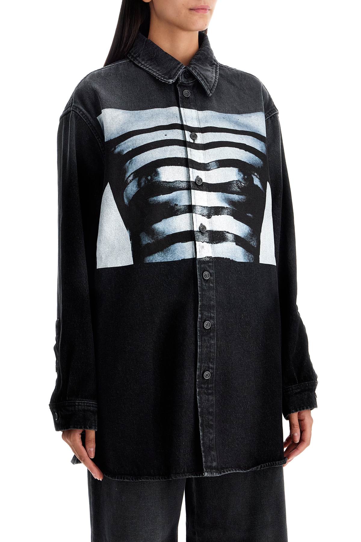 Jean Paul Gaultier Oversized Denim 'Body Marinière' Shirt image 1