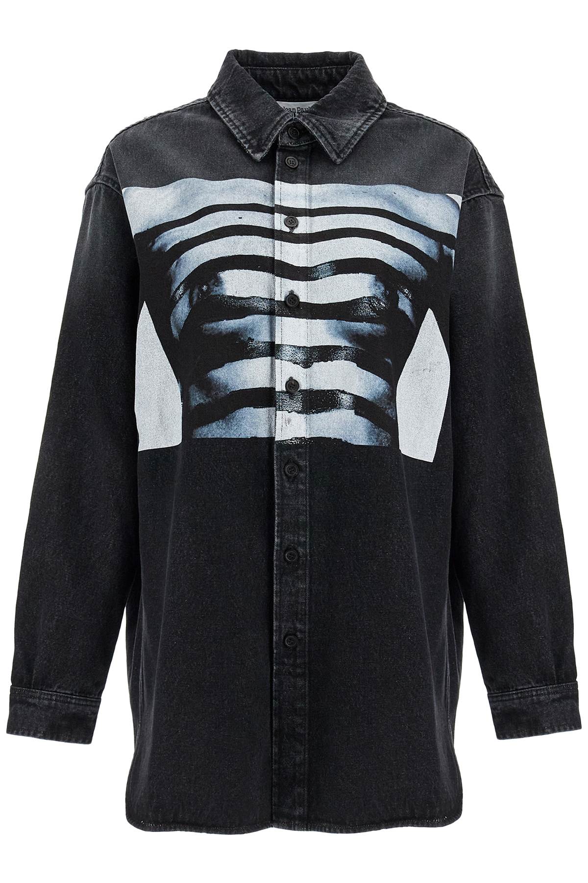 Jean Paul Gaultier Oversized Denim 'Body Marinière' Shirt image 0