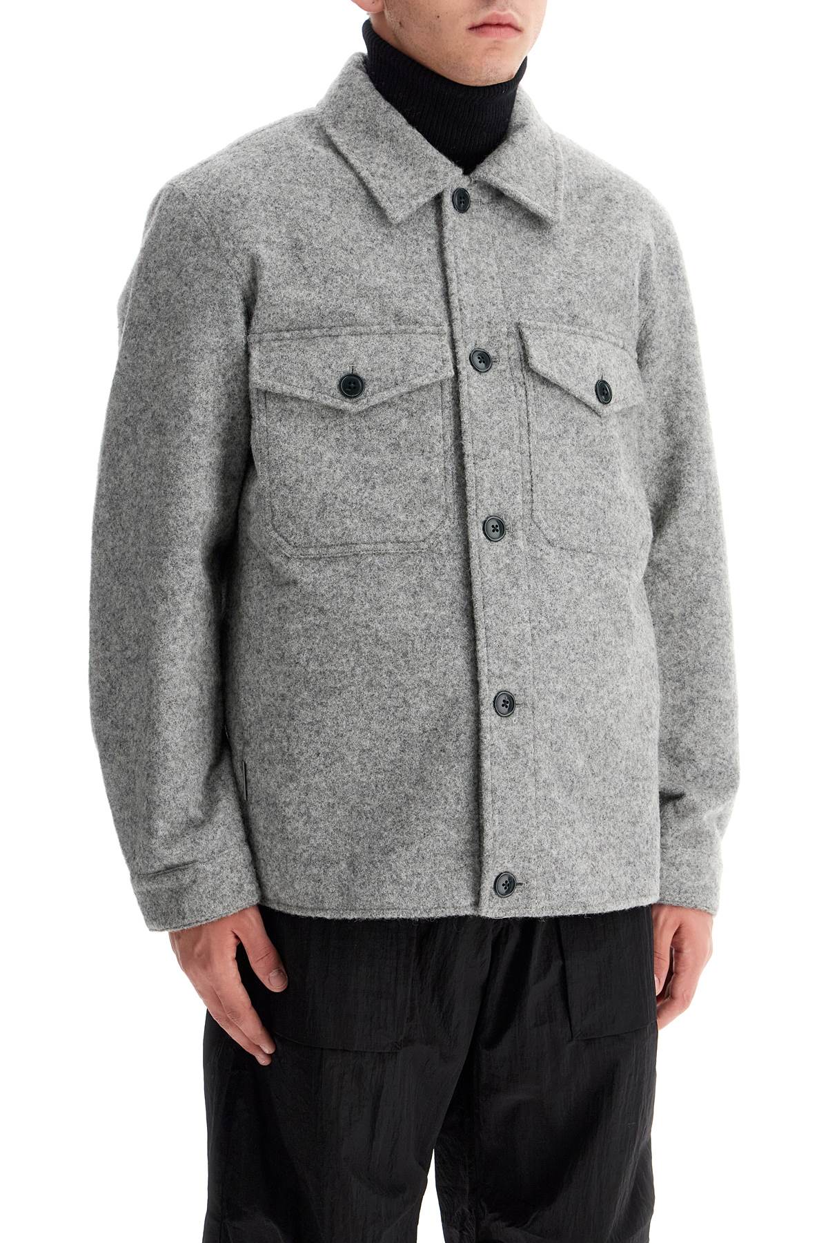 Woolrich Reflective Wool Blend Shirt Jacket image 1