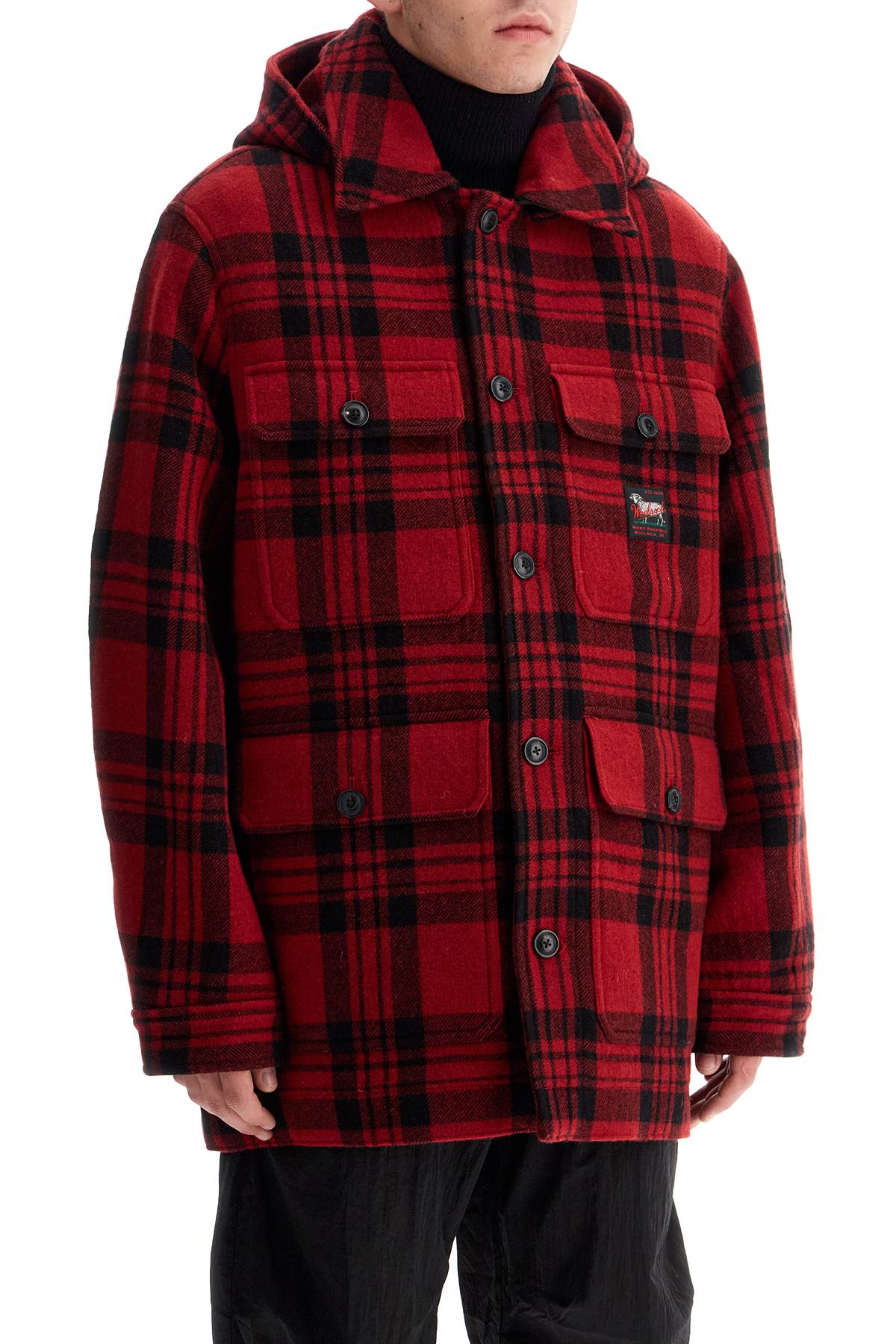 Woolrich plaid cruiser hooded jacket image 1