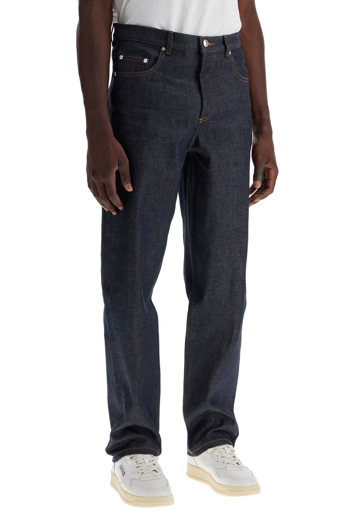 A.P.C. High-Waisted Wide Leg Jeans with Distressing image 1