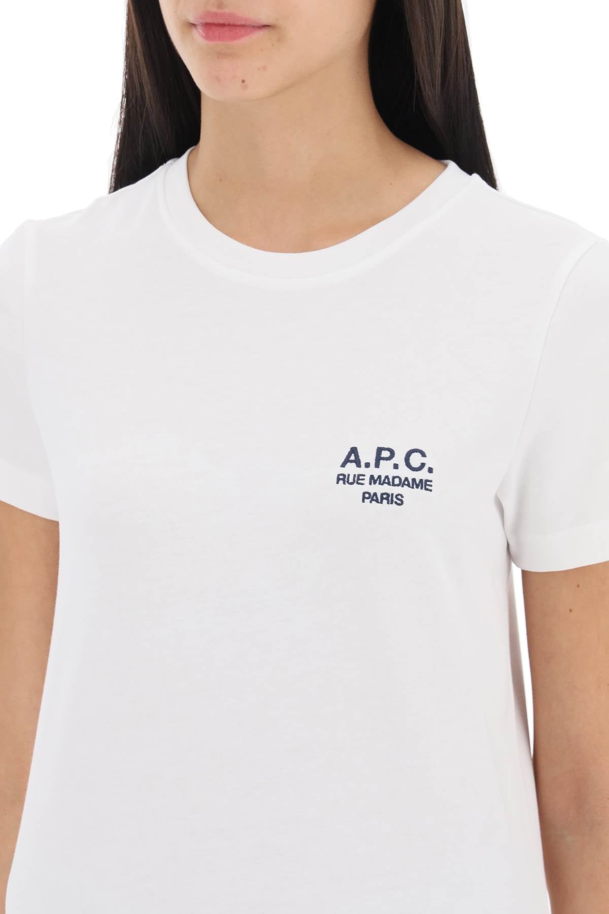 A.P.C. Denise T-Shirt with Logo Embroidery image 3