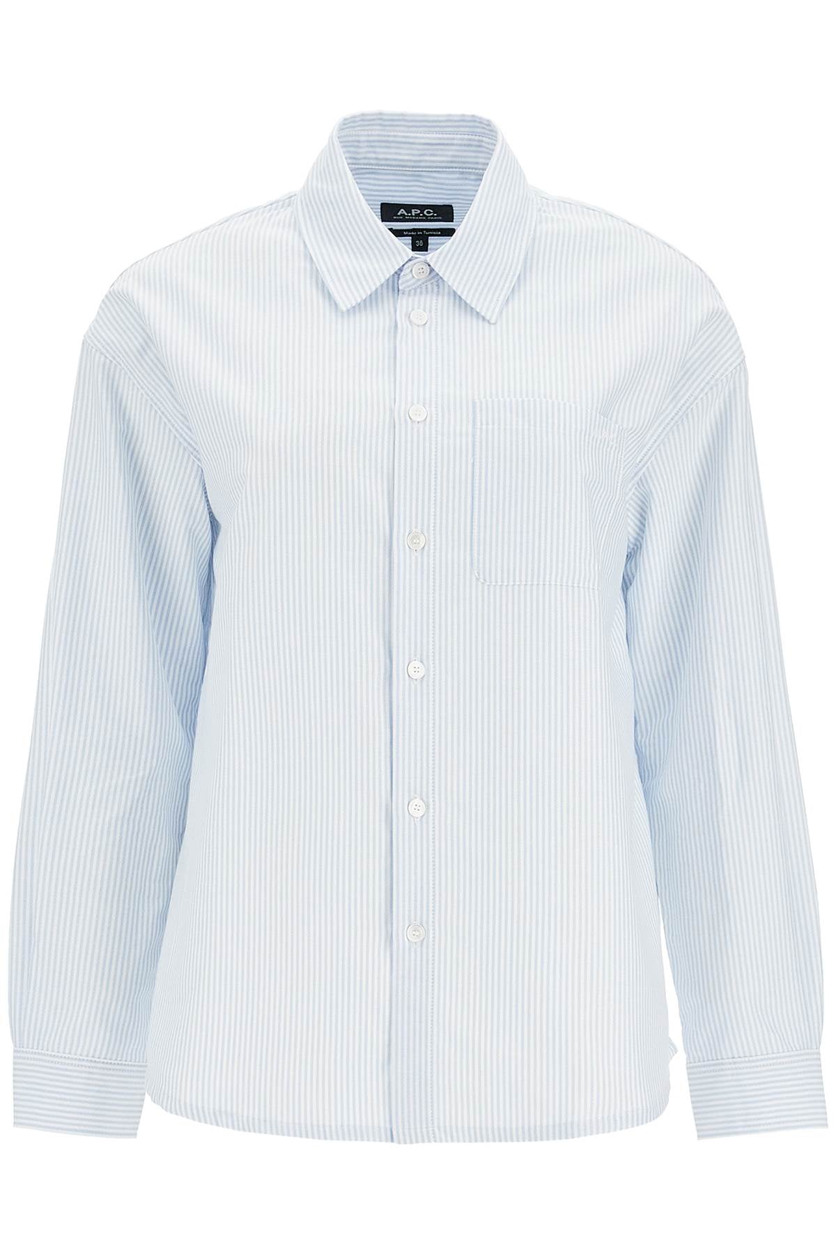 A.P.C. Men's Cotton Oxford Striped Boyfriend Shirt image 0