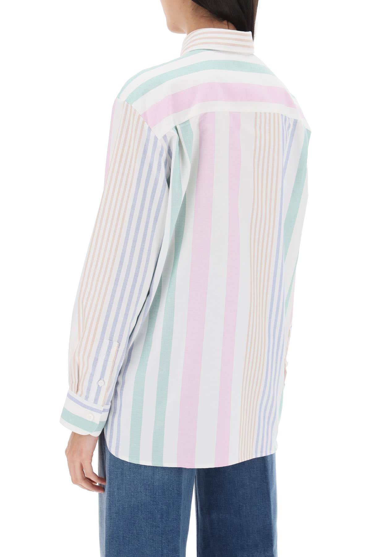 A.P.C. sela striped oxford shirt image 2