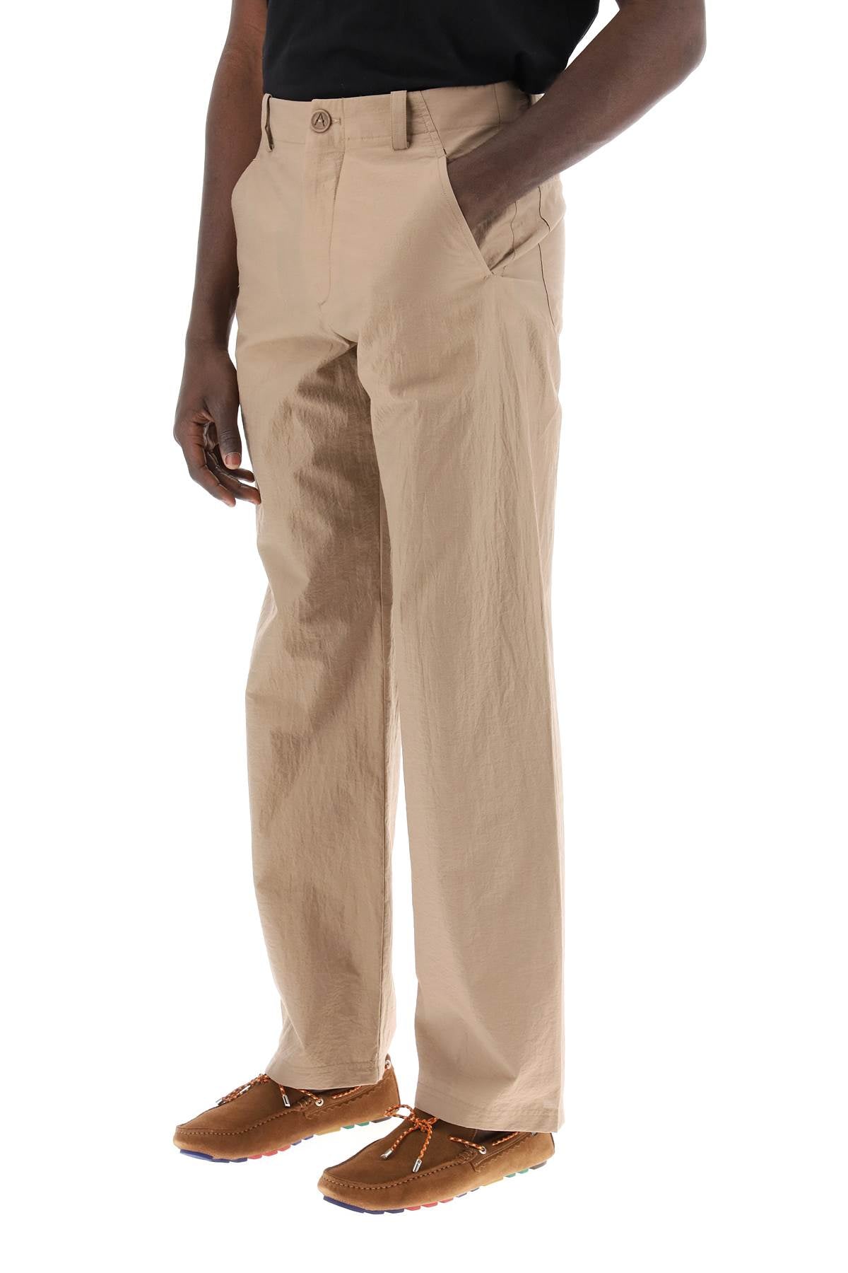 A.P.C. Mathurin Wide Leg Crepe Pants image 3