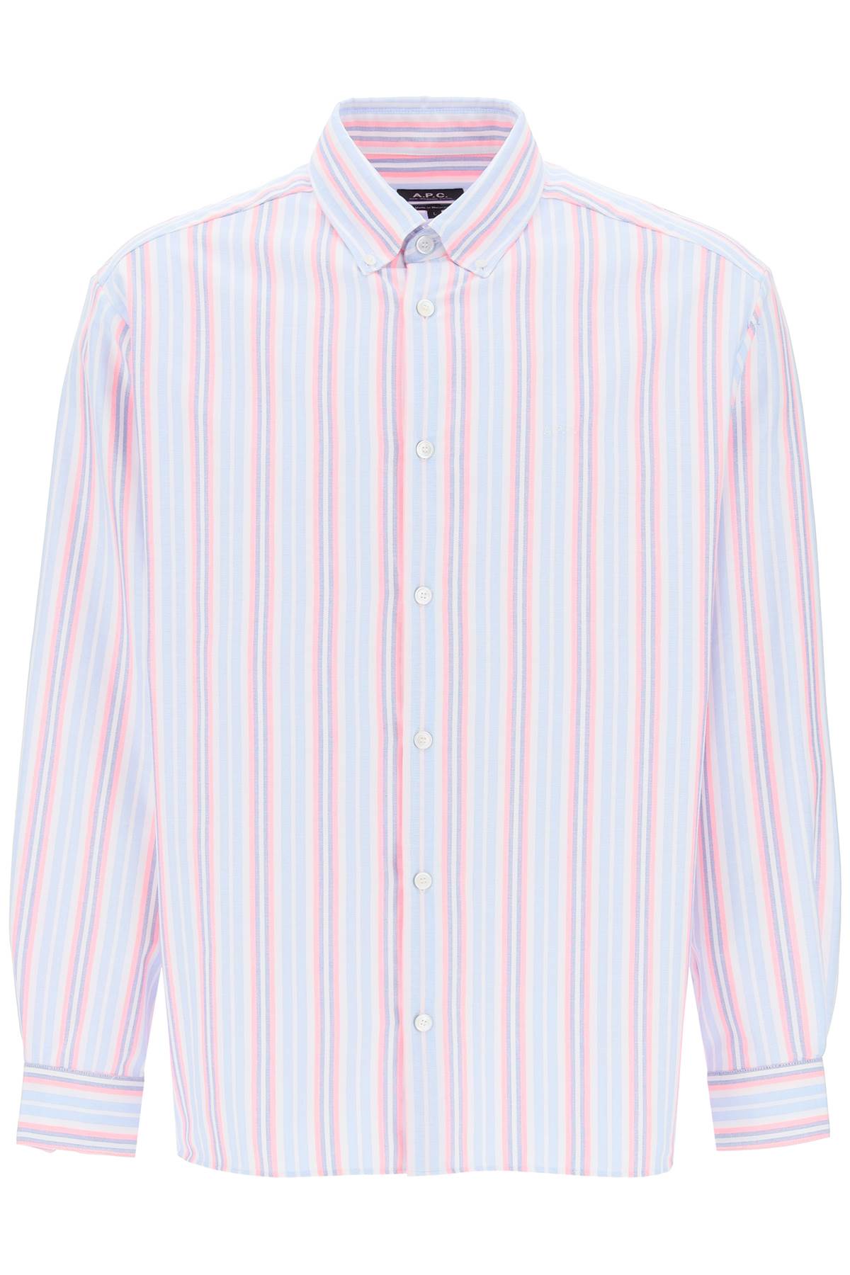 A.P.C. Mathias Striped Oxford Shirt image 0