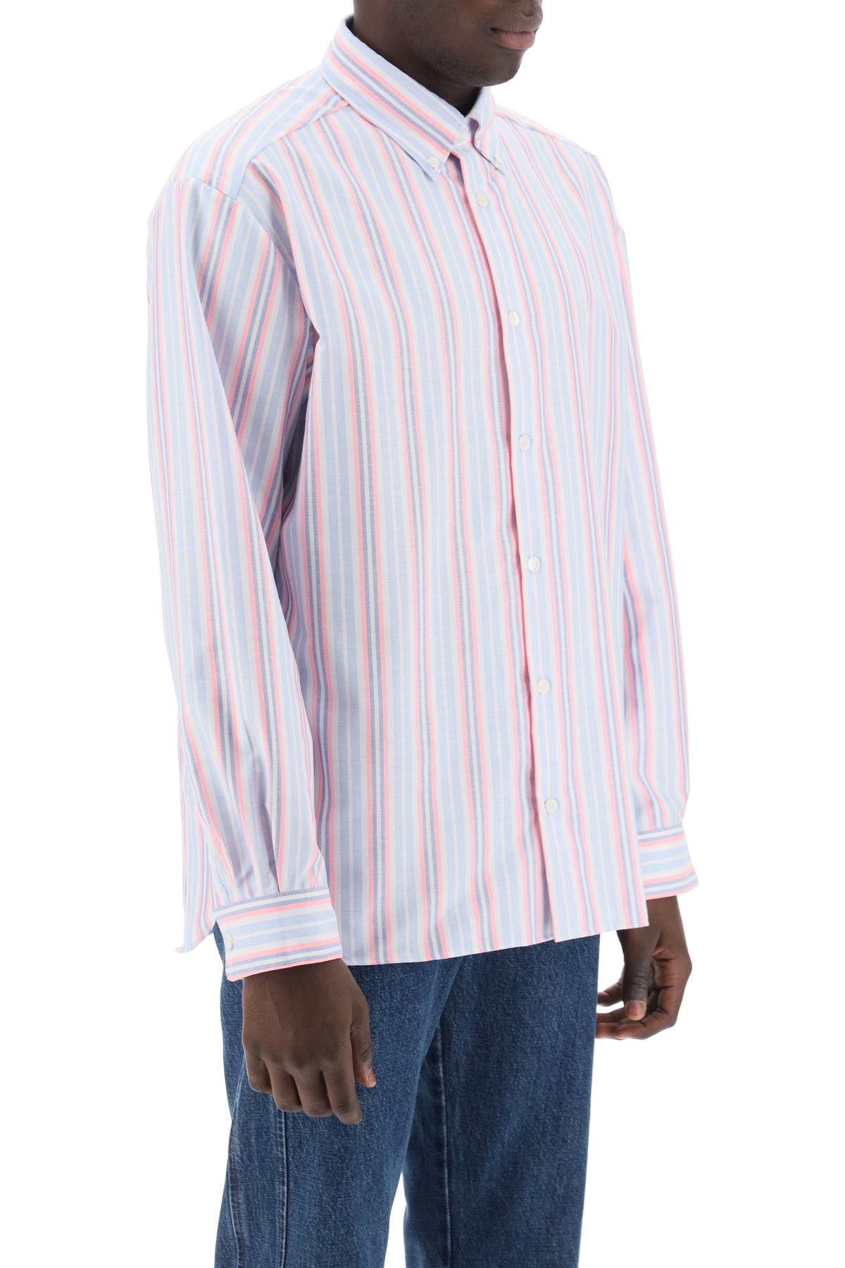 A.P.C. Mathias Striped Oxford Shirt image 1