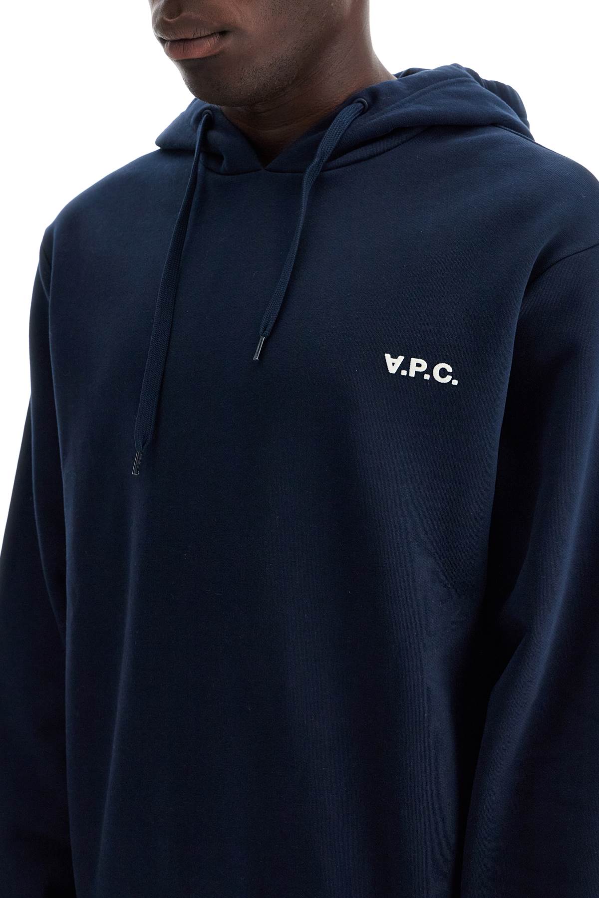 A.P.C. hooded sweatshirt with flocked image 3