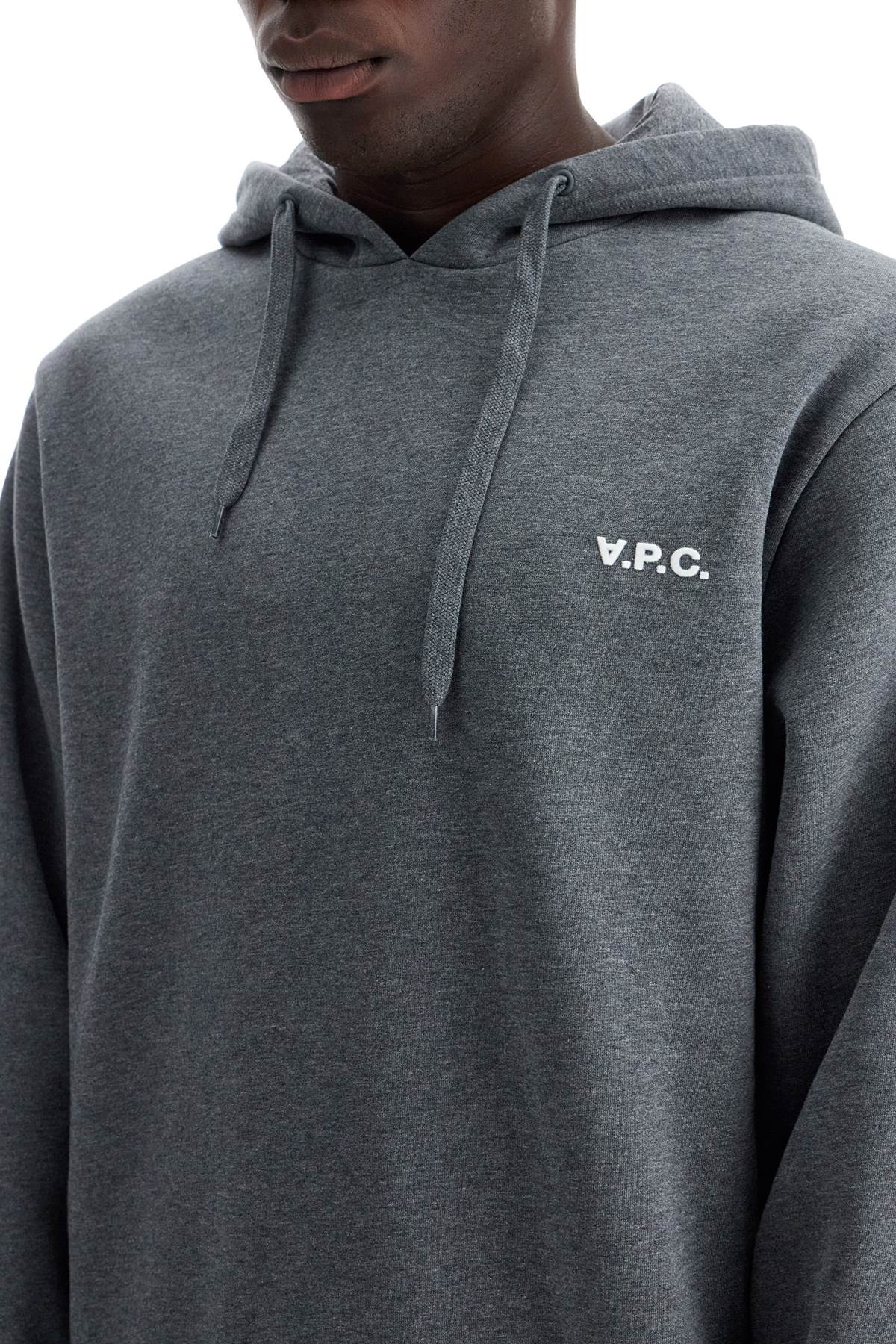 A.P.C. hooded sweatshirt with flocked image 3