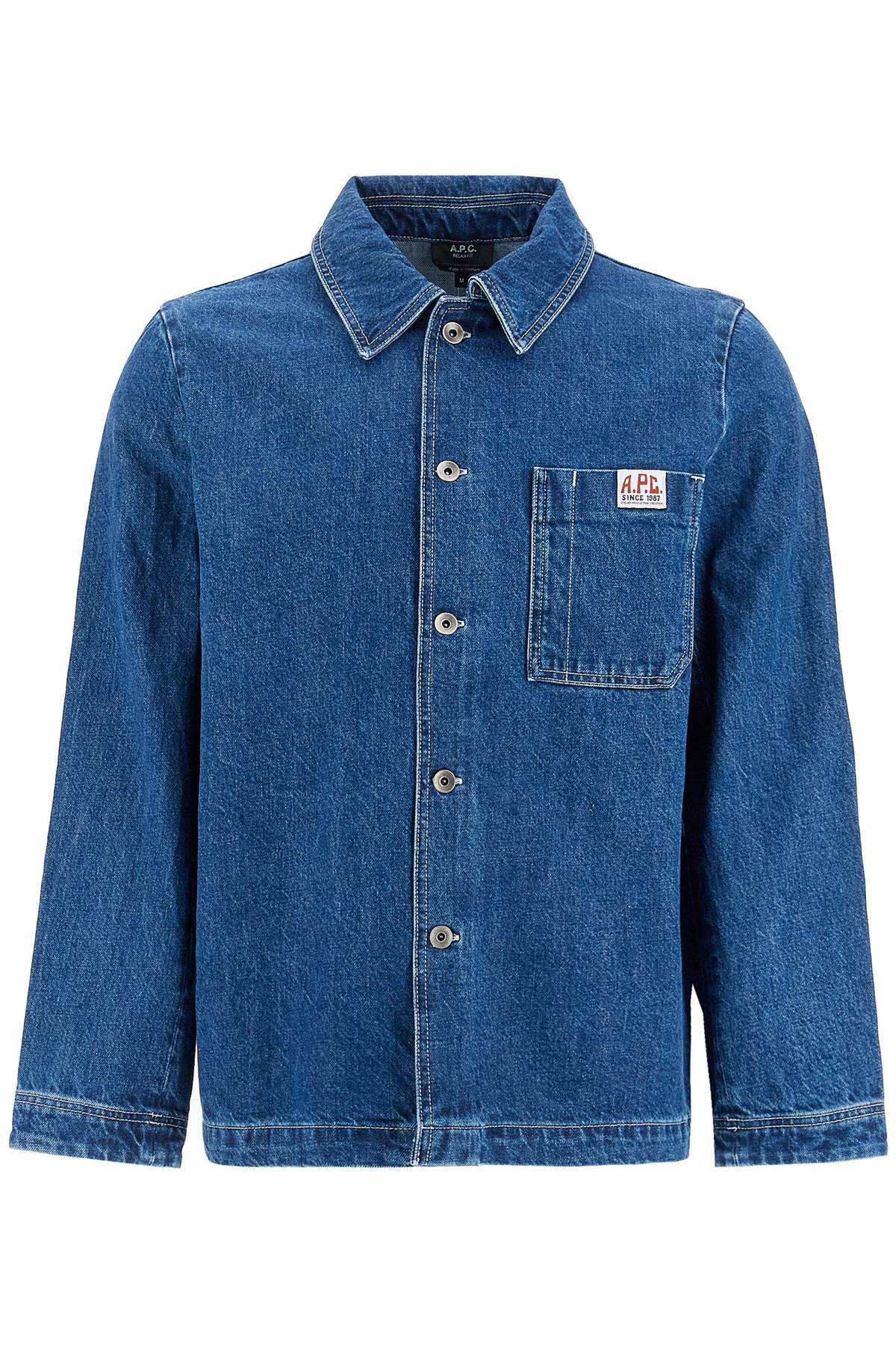 A.P.C. Lauren Ralph Lauren Denim Overshirt: Relaxed Fit, Organic Cotton image 0