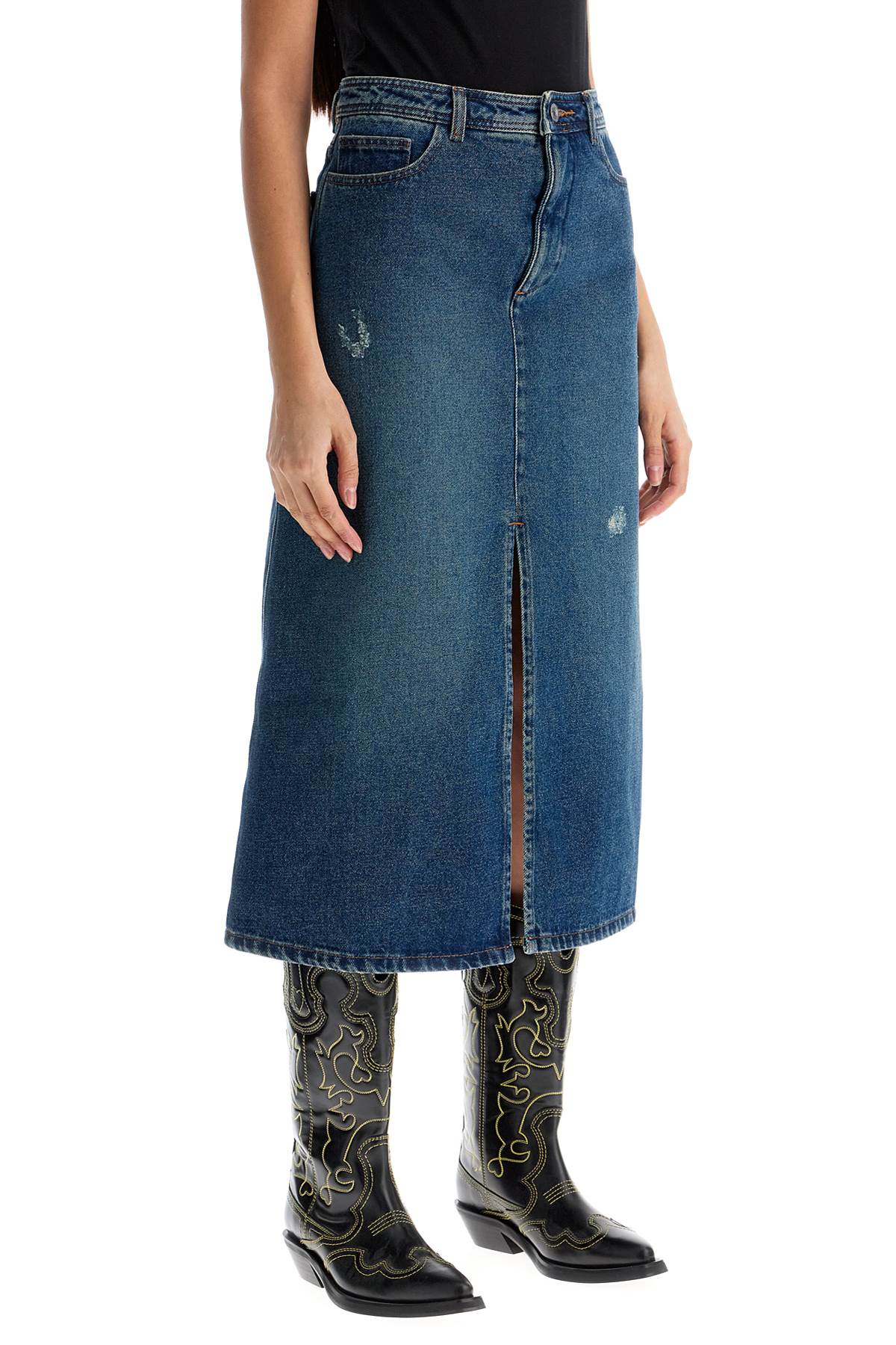 A.P.C. Georgia Denim Midi Skirt image 1