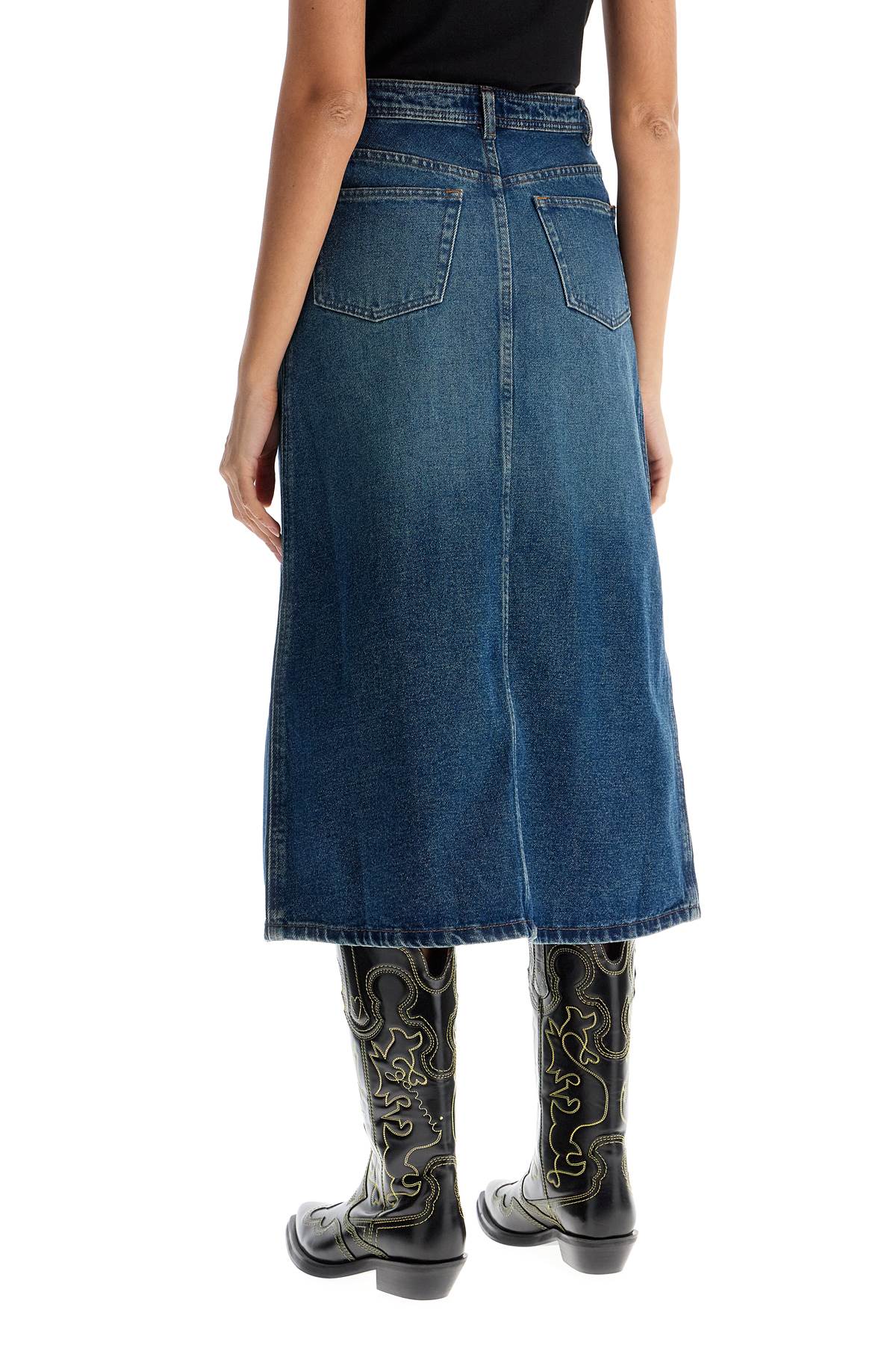 A.P.C. Georgia Denim Midi Skirt image 2