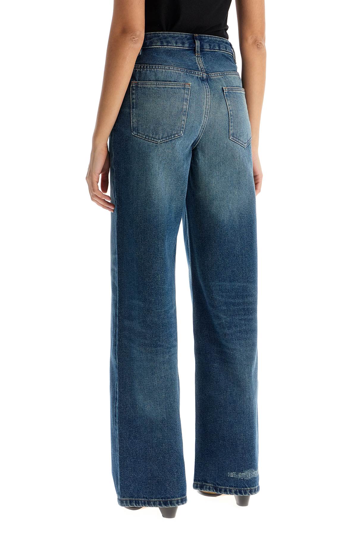 A.P.C. Elisabeth Straight Jeans: High-Rise Indigo Denim image 2