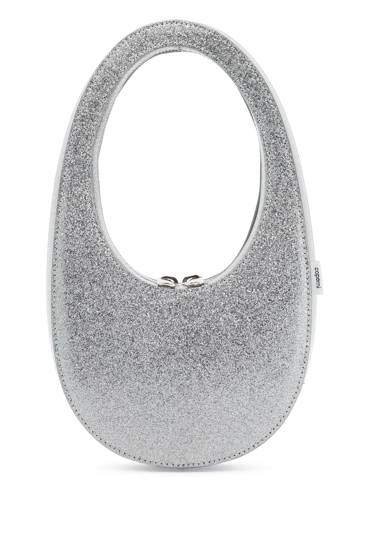 Coperni glittered swipe mini hobo bag image 0