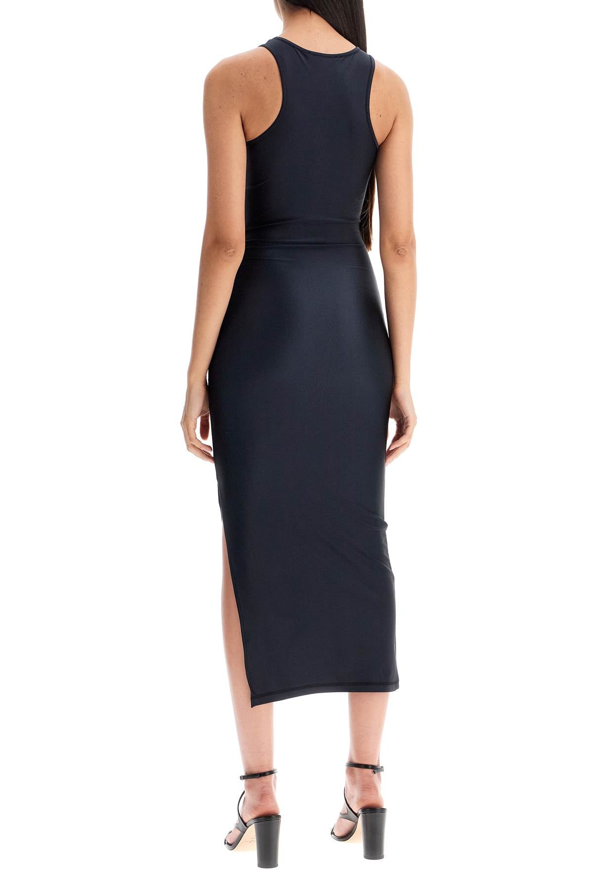 Coperni shiny jersey midi dress in image 2