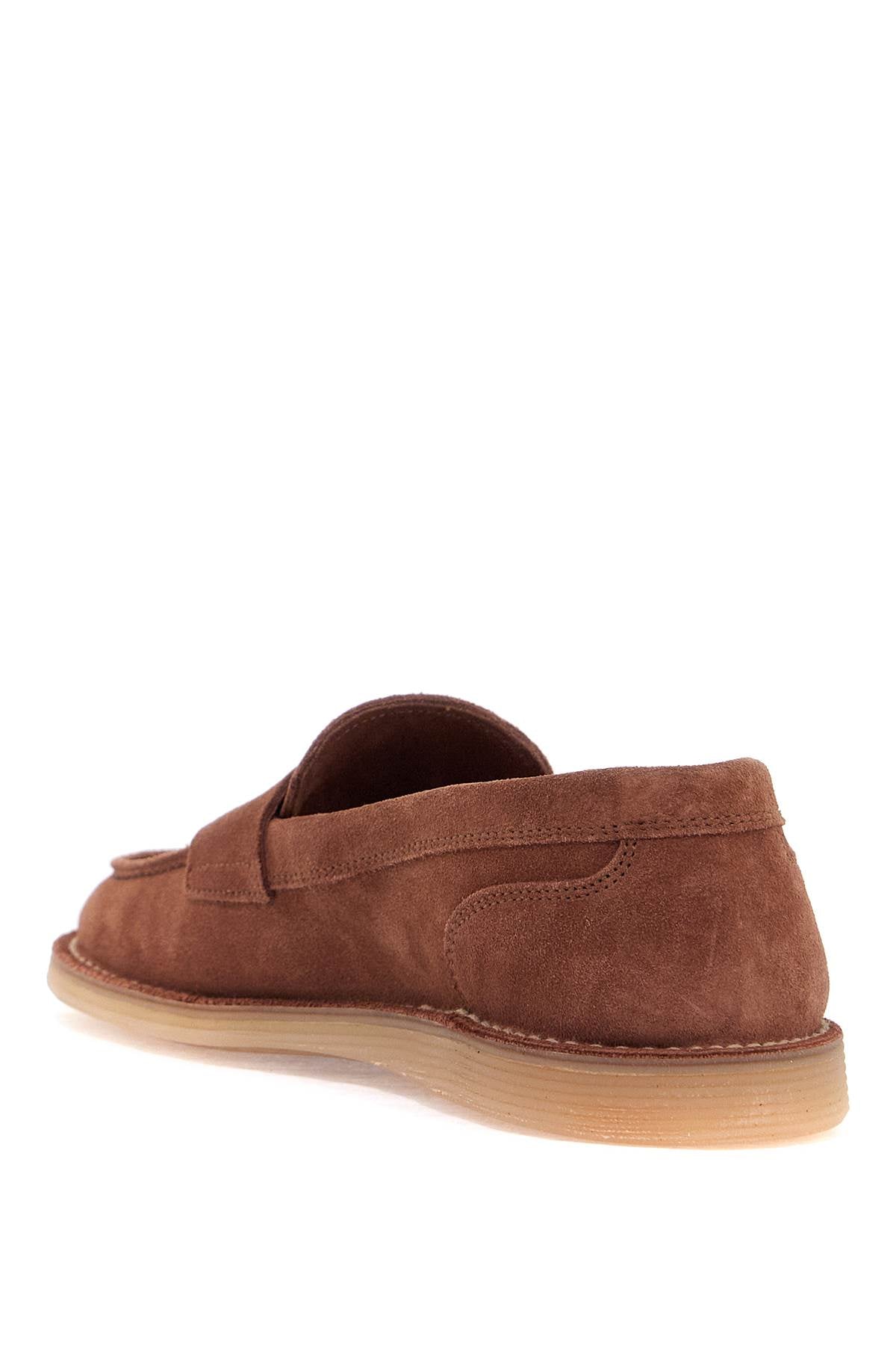 Dolce & Gabbana Suede Leather Moccasins with DG Logo image 2