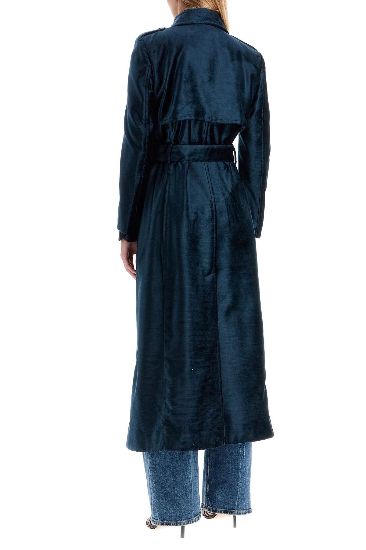 Tom Ford Flame Velvet Double-Breasted Maxi Coat image 2