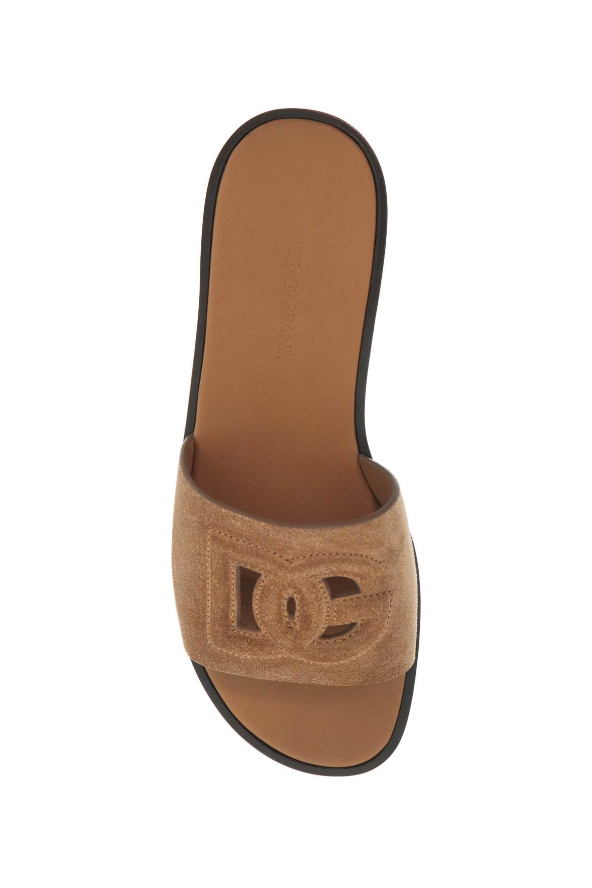 Dolce & Gabbana DG Logo Suede Slides image 1