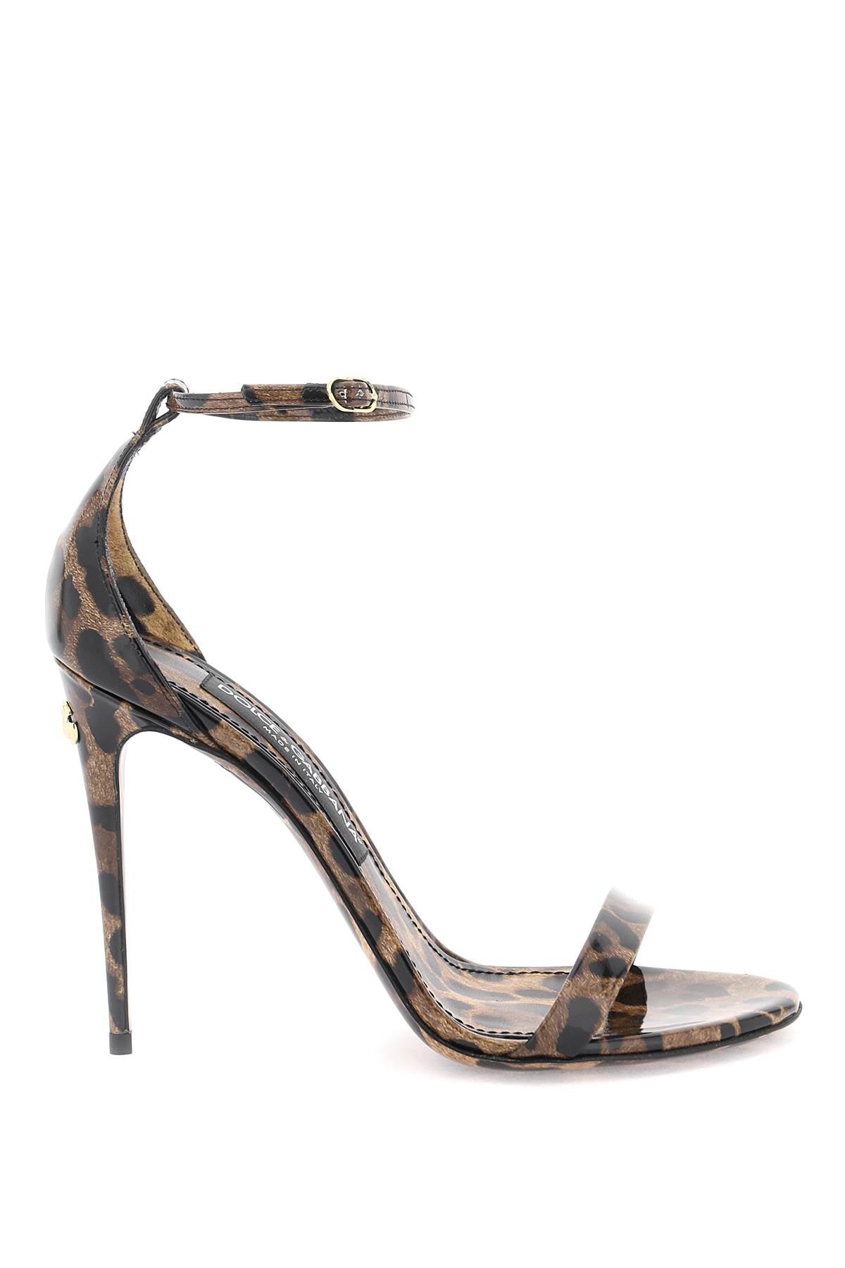 Dolce & Gabbana Leopard Print Leather Sandals image 0