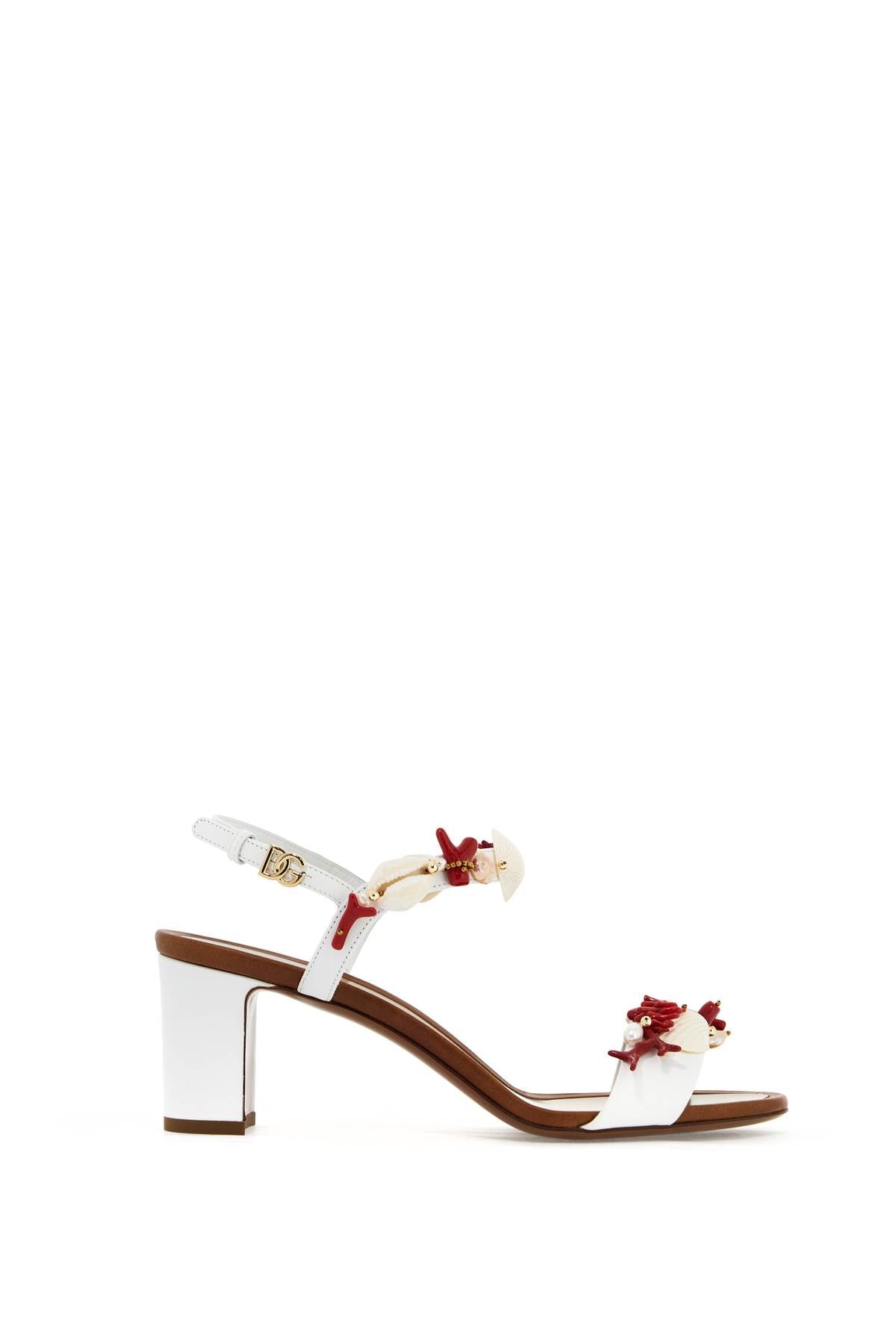 Dolce & Gabbana "nappa sandals with coral embellishments image 0