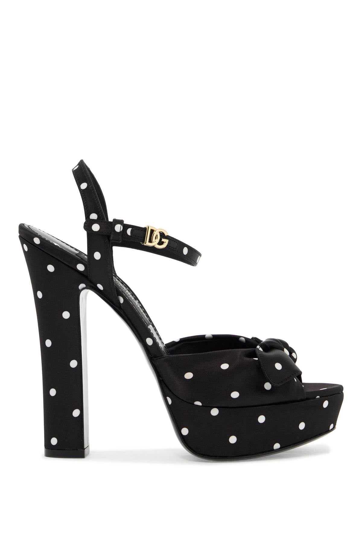 Dolce & Gabbana "keira polka dot satin platform sandals image 0