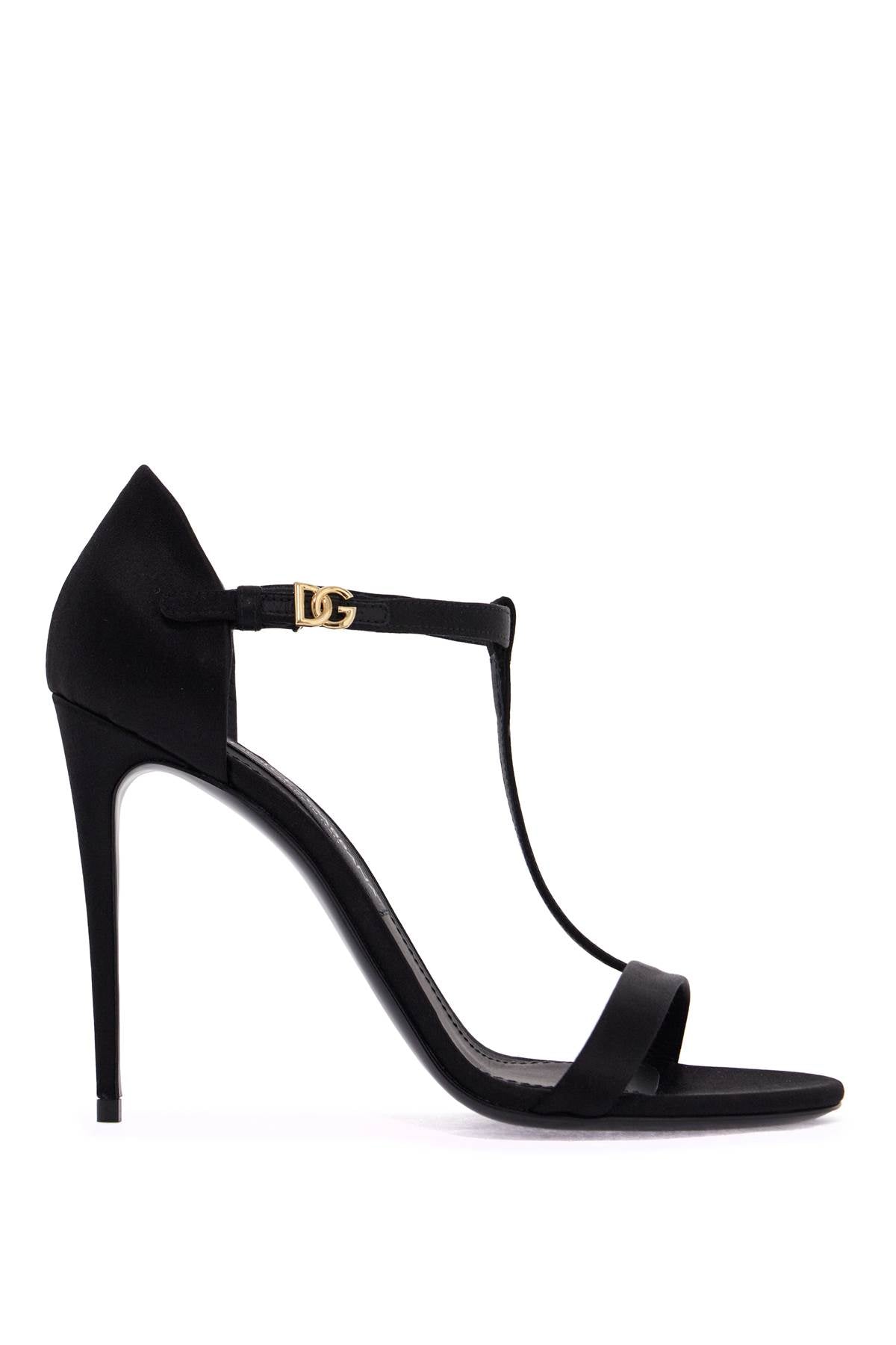 Dolce & Gabbana Keira Satin T-Bar Sandals image 0