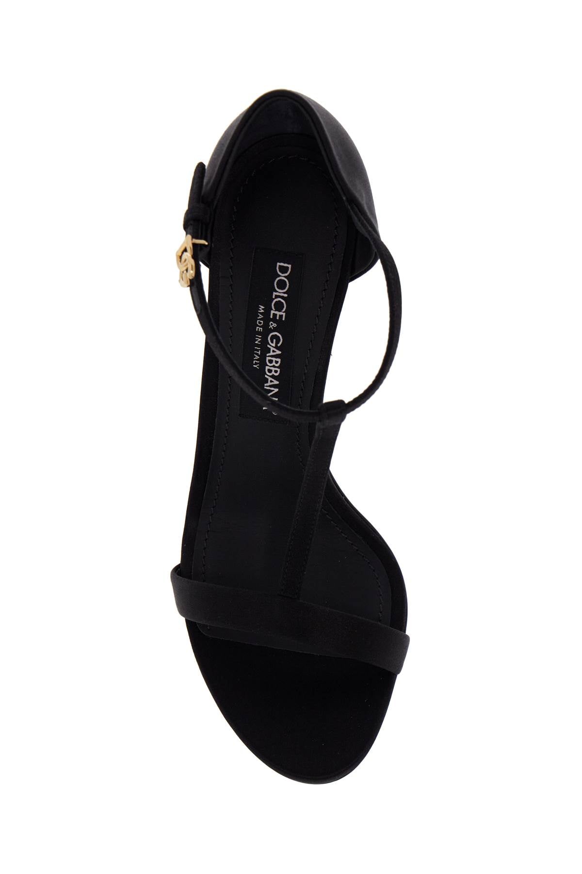 Dolce & Gabbana Keira Satin T-Bar Sandals image 1