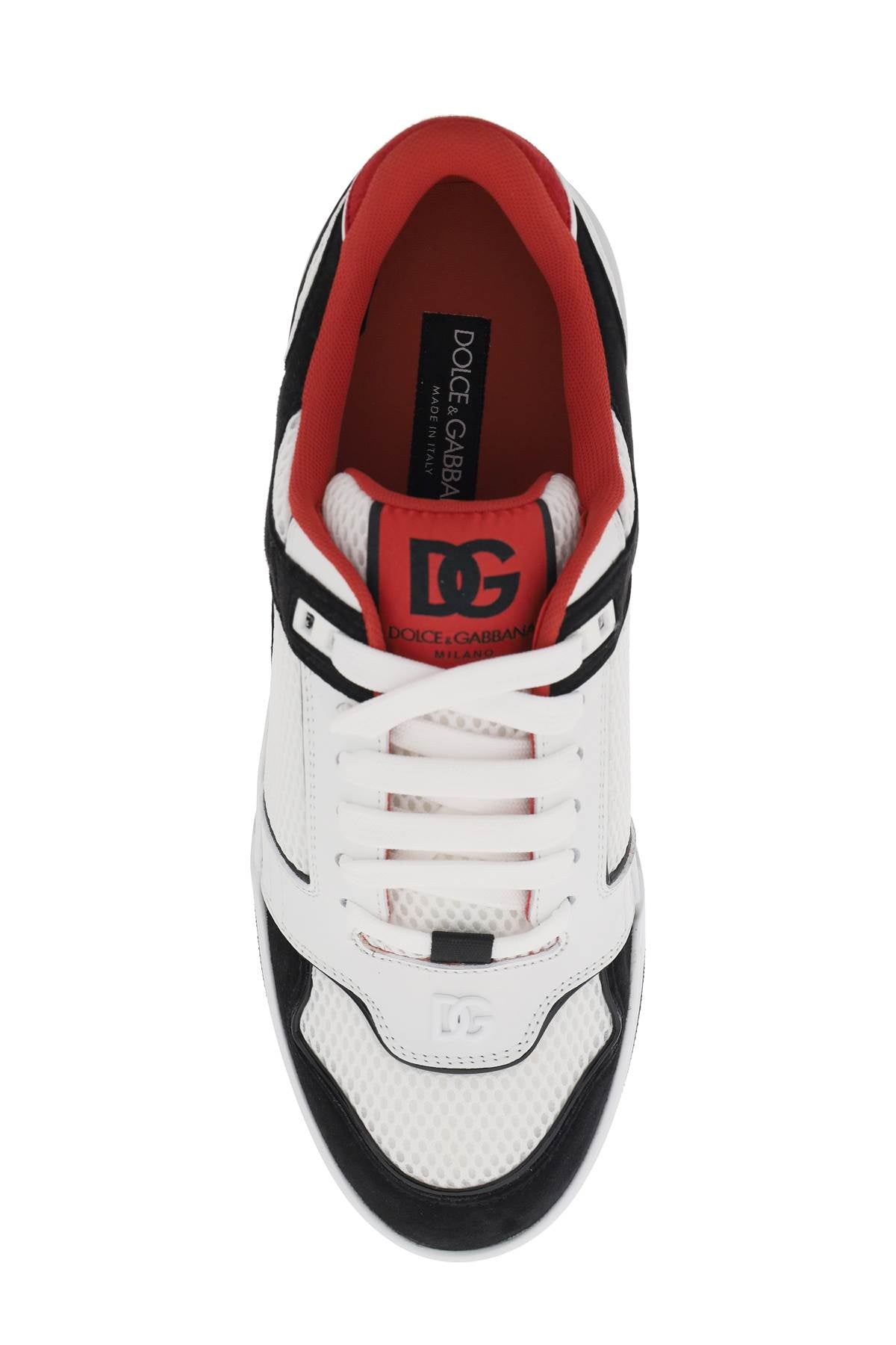 Dolce & Gabbana New Roma Suede and Mesh Sneakers image 1