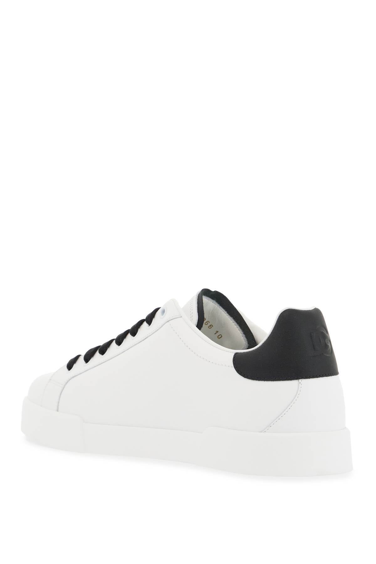 Dolce & Gabbana Portofino Perforated Logo Leather Sneakers image 2