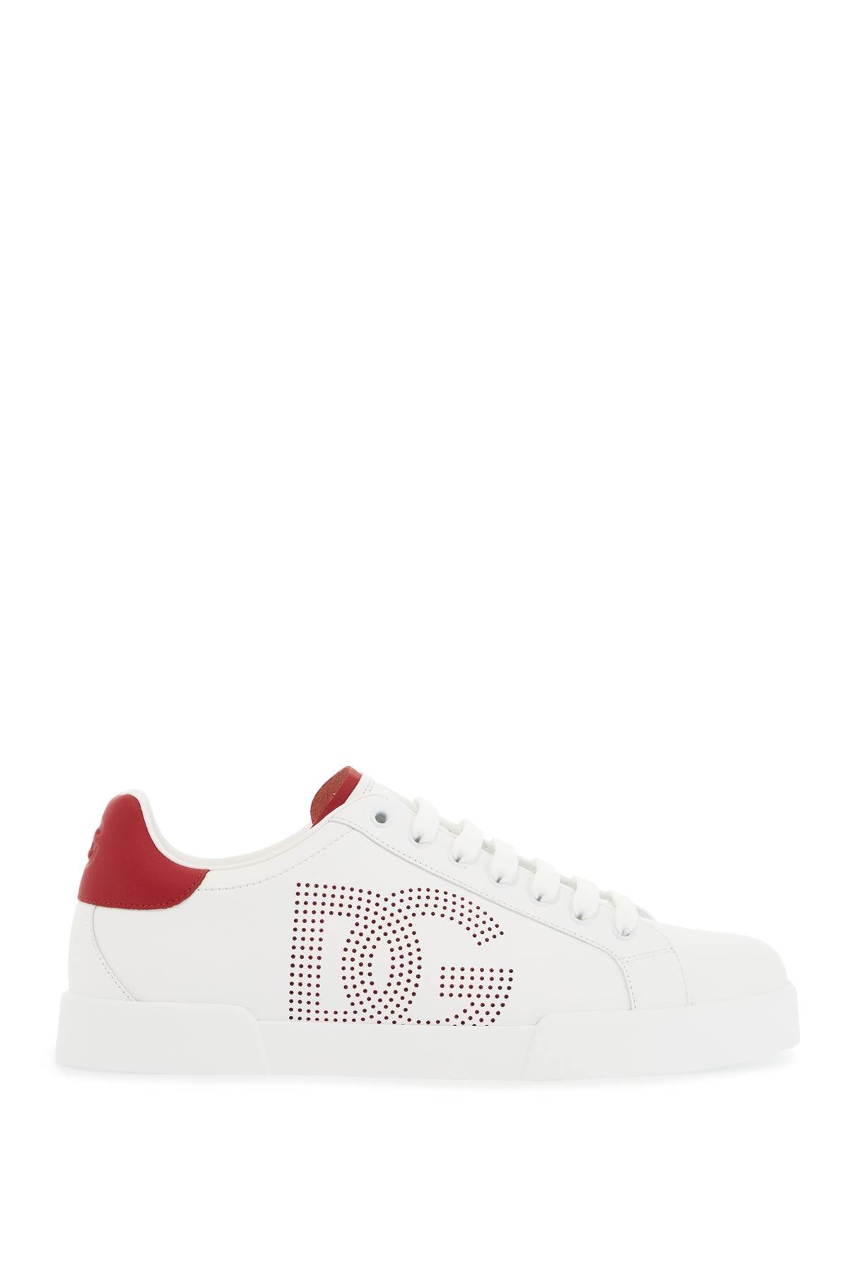 Dolce & Gabbana Perforated Logo Portofino Sneakers image 0