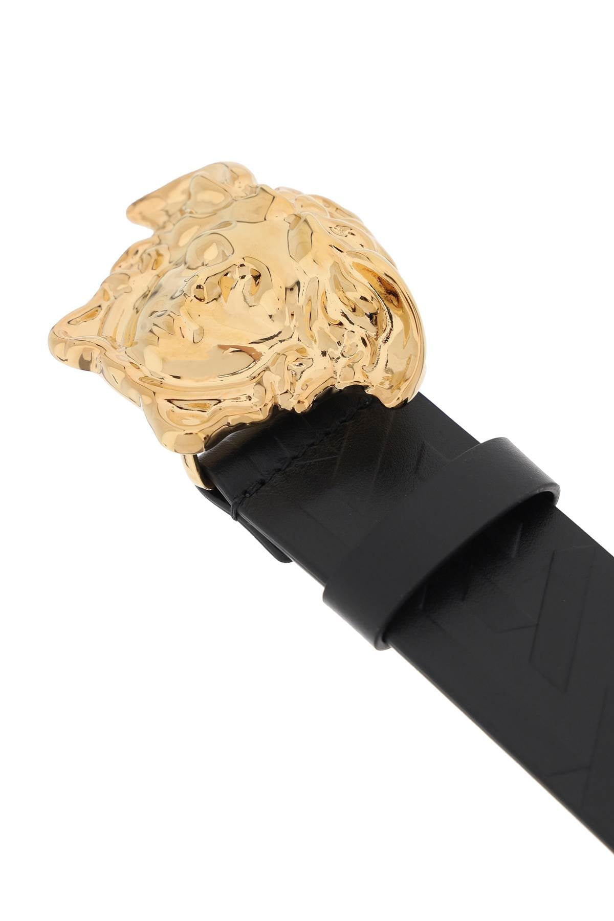 Versace La Medusa Greca Leather Belt image 2