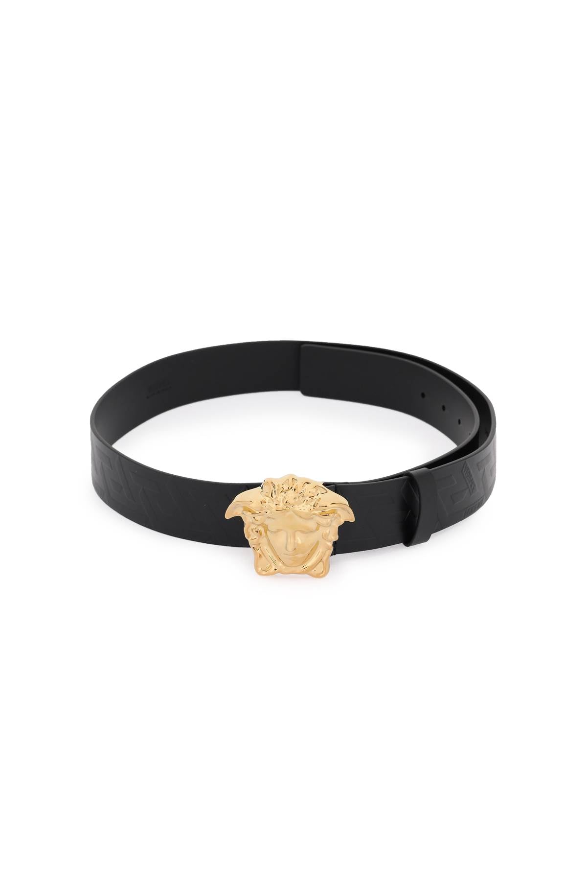 Versace La Medusa Greca Leather Belt image 0