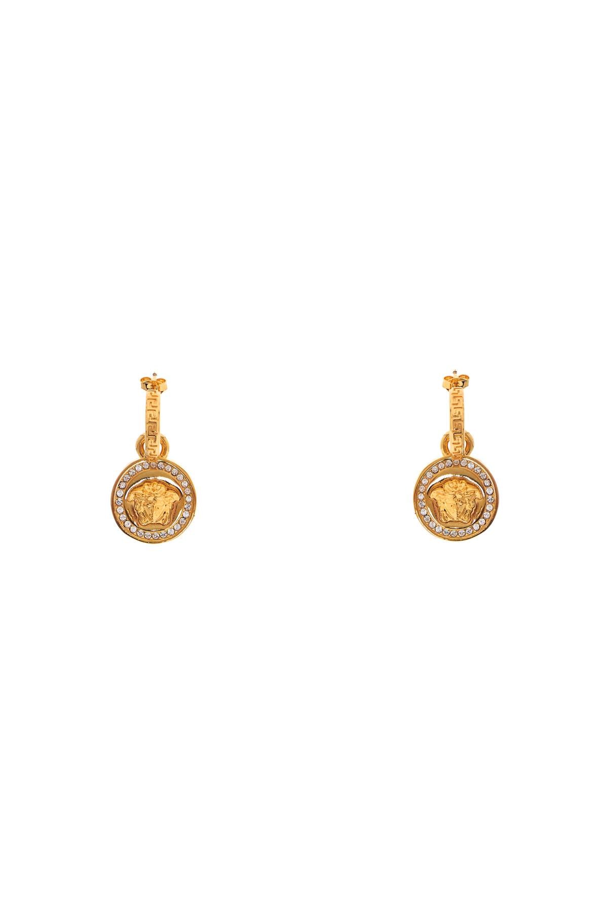 Versace Greek Medusa Crystal Earrings image 0