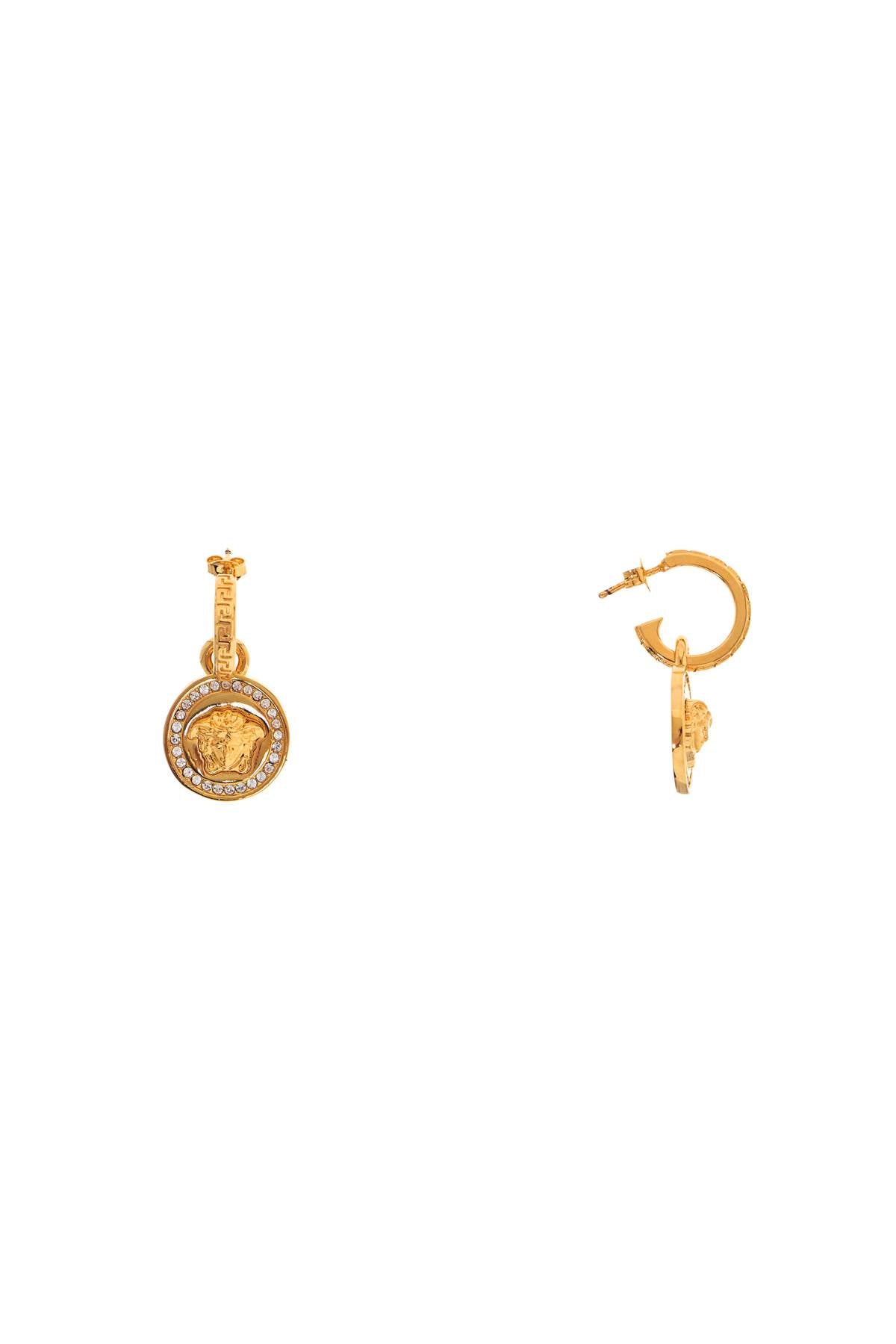 Versace Greek Medusa Crystal Earrings image 1