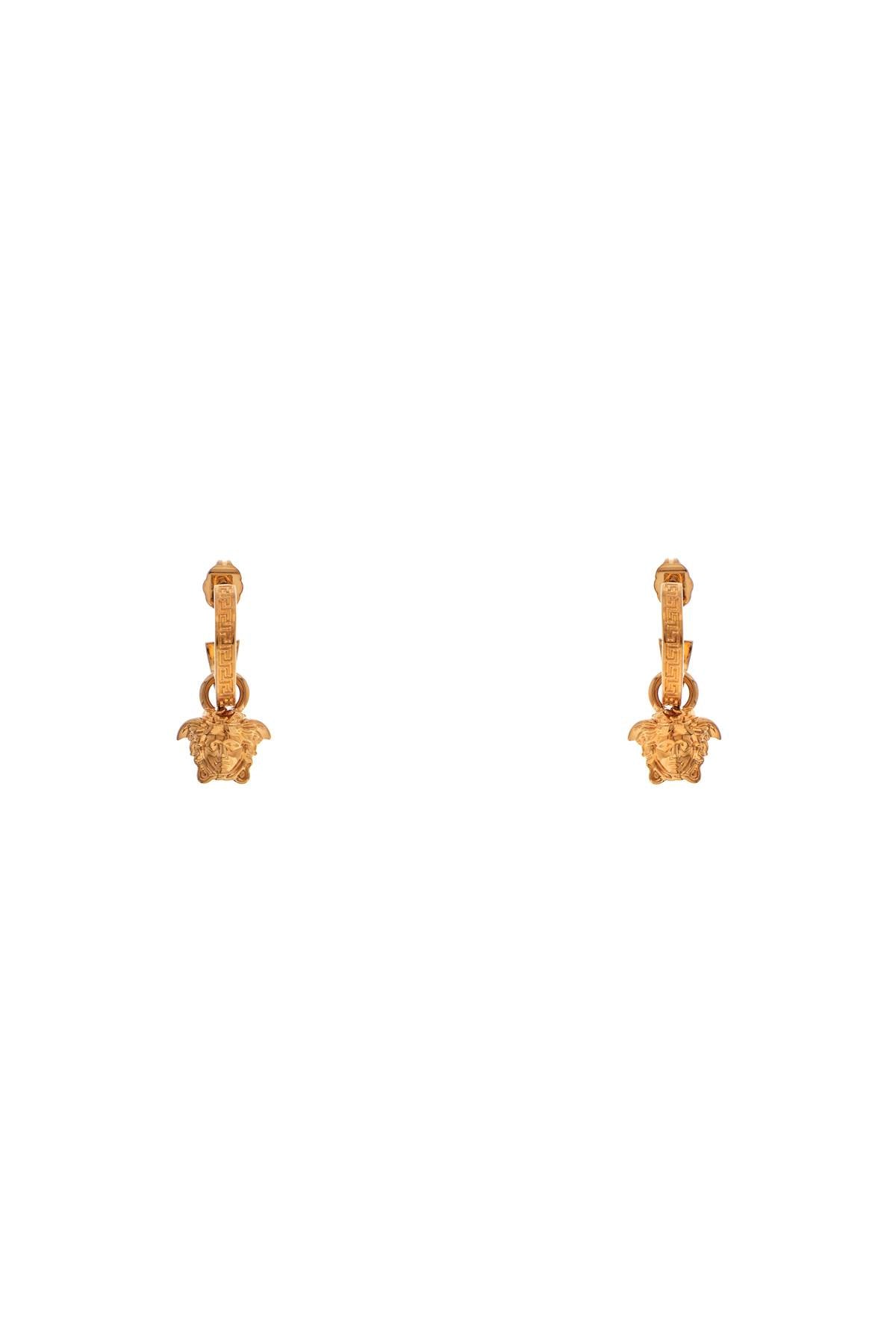 Versace Medusa Greek Circle Earrings with Removable Charm image 0