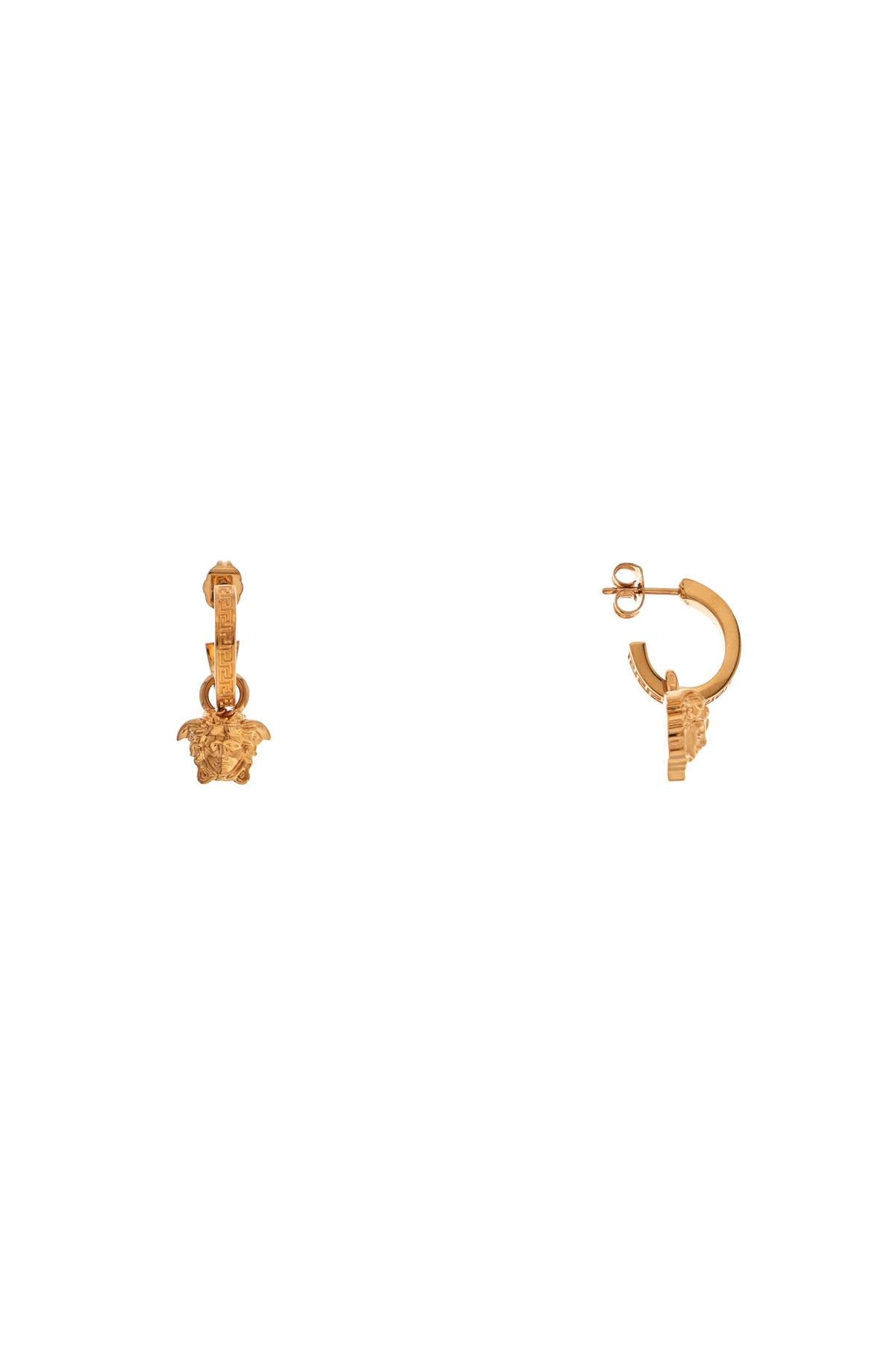 Versace Medusa Greek Circle Earrings with Removable Charm image 1