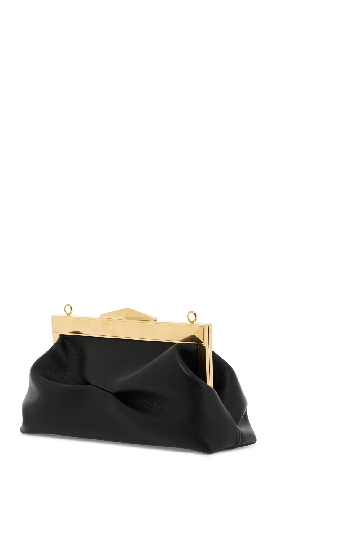 Jimmy Choo leather diamond frame clutch image 1