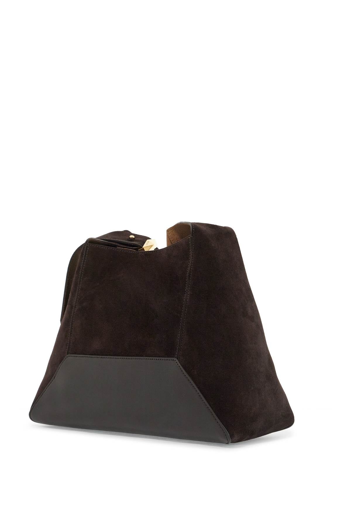 Jimmy Choo Diamond Hobo Bag in Smooth and Suede Leather image 1