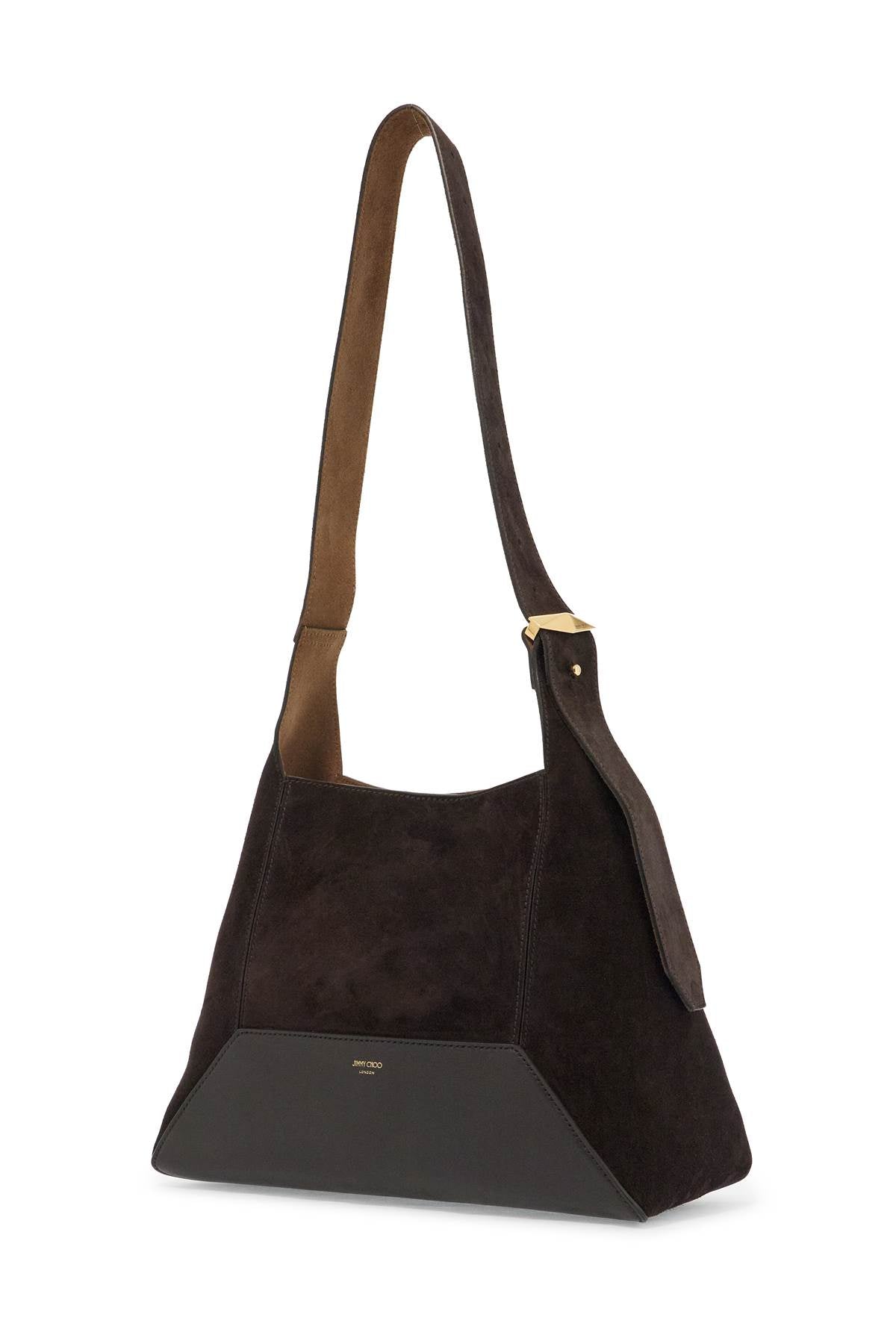 Jimmy Choo Diamond Hobo Bag in Smooth and Suede Leather image 2