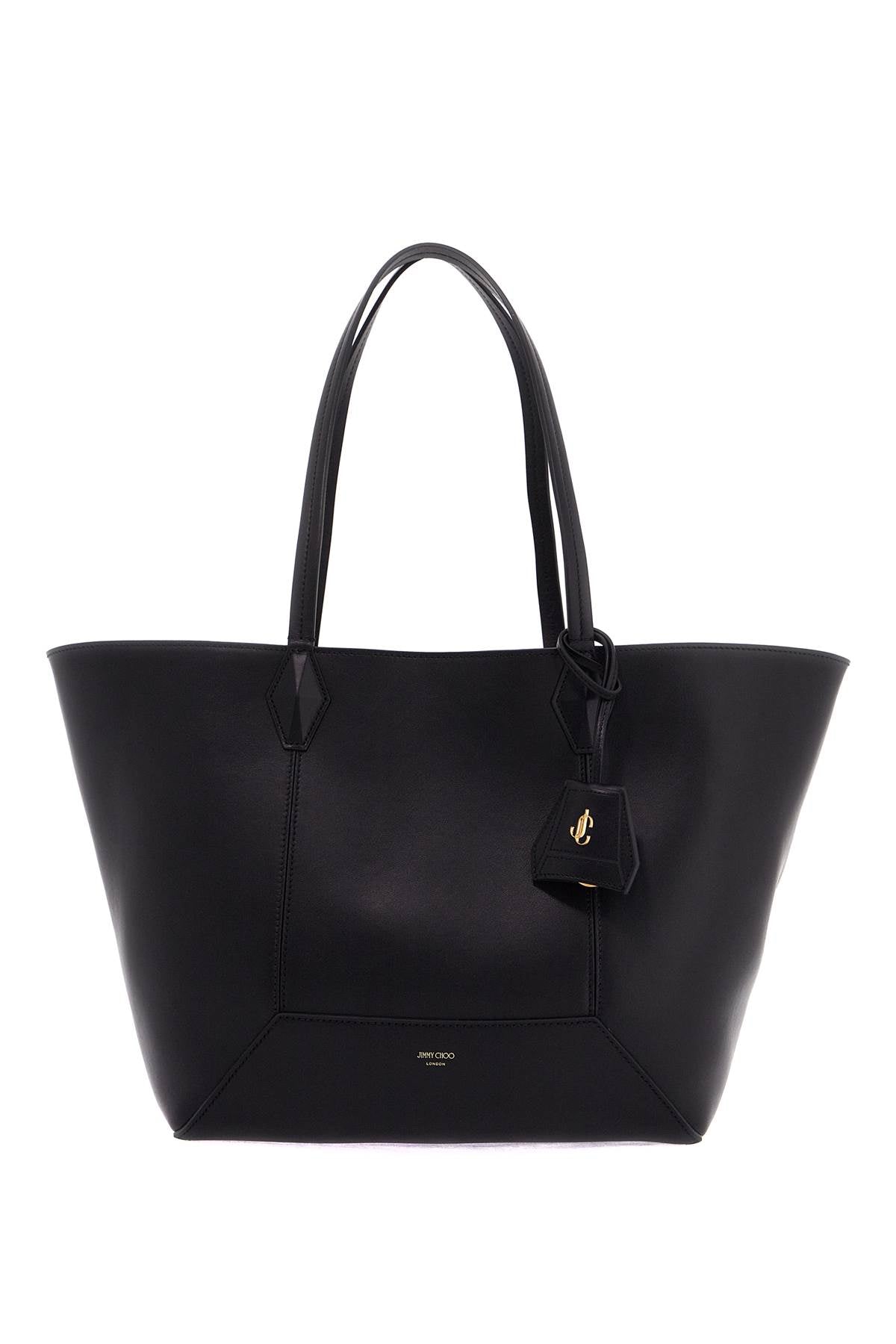 Jimmy Choo Diamond M Tote Bag: Smooth Leather & Diamond Detail image 0