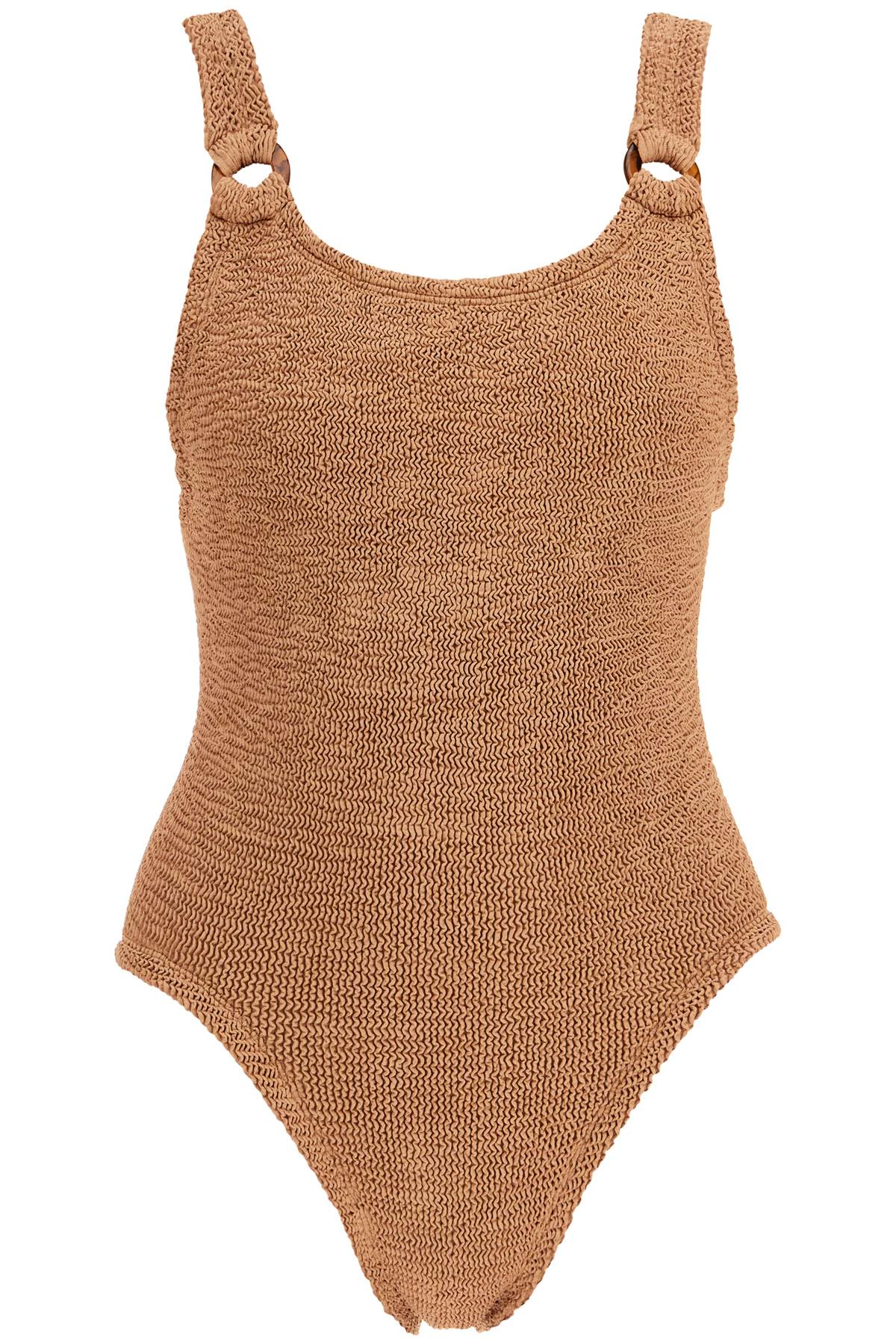 Hunza G. Metallic Ruched One-Piece Swimsuit image 0