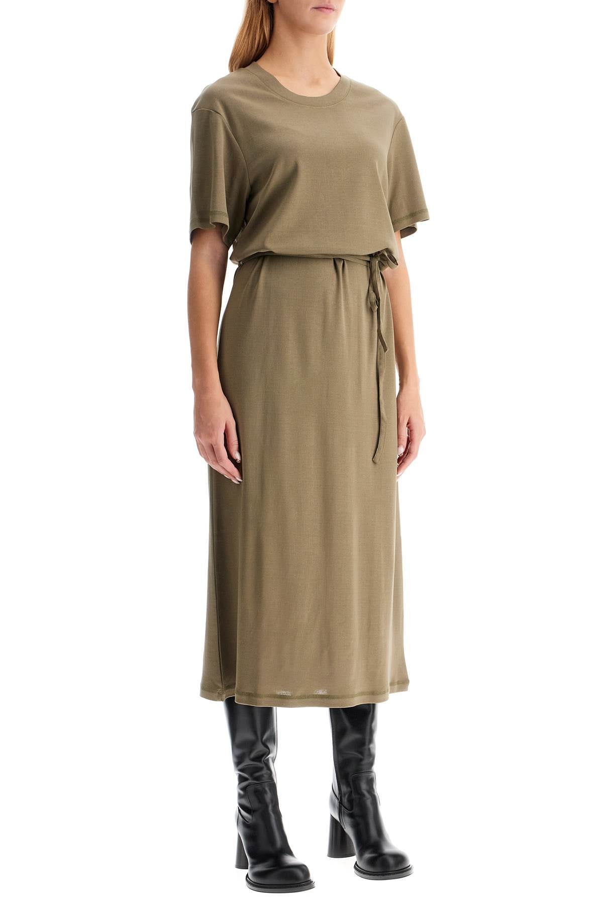 Lemaire Midi T-Shirt Dress with Removable Belt image 1