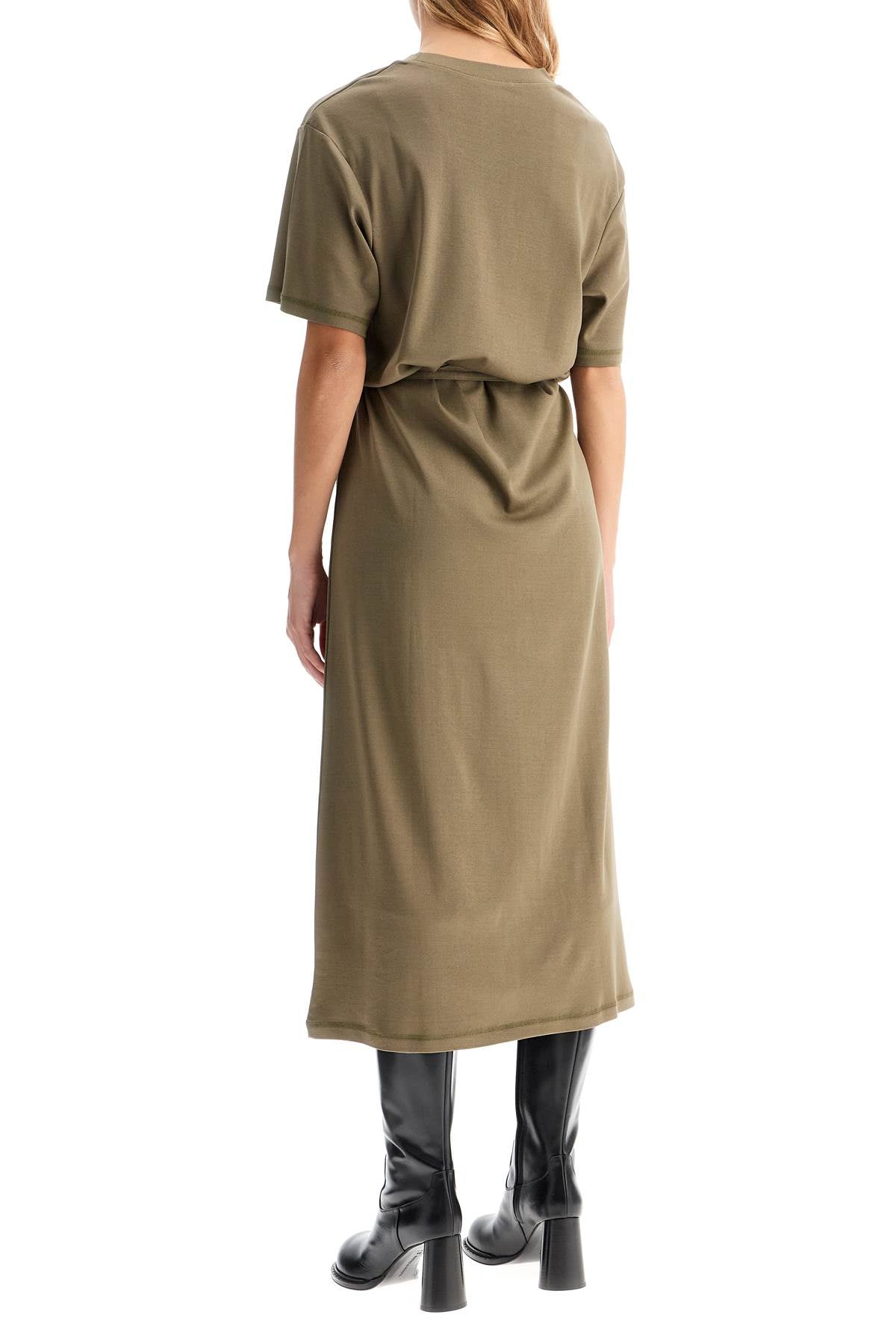 Lemaire Midi T-Shirt Dress with Removable Belt image 2