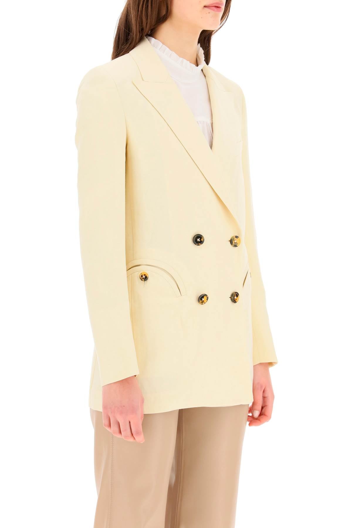 Blaze Milano Savannah Linen & Silk Unlined Blazer image 1