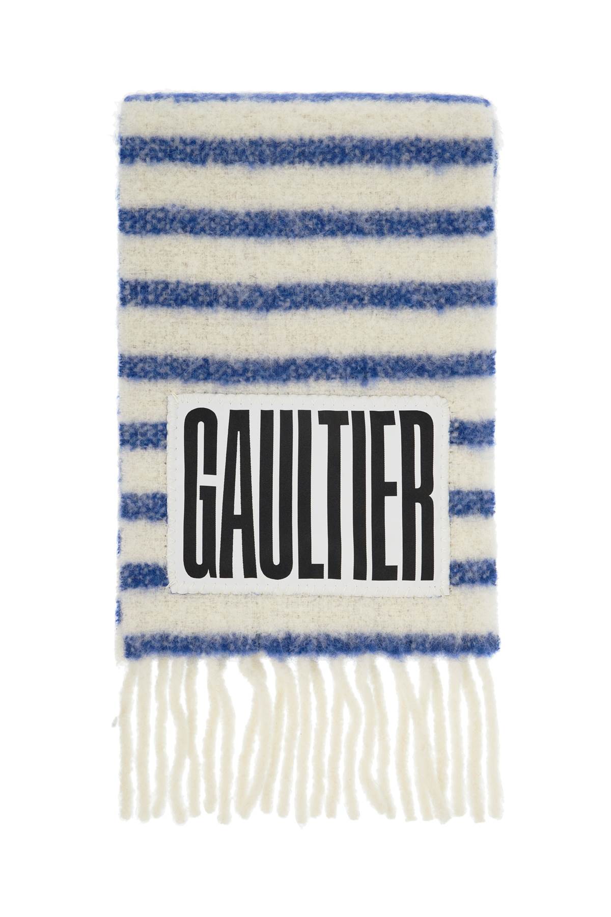 Jean Paul Gaultier Striped Alpaca Blend Marinière Scarf image 0