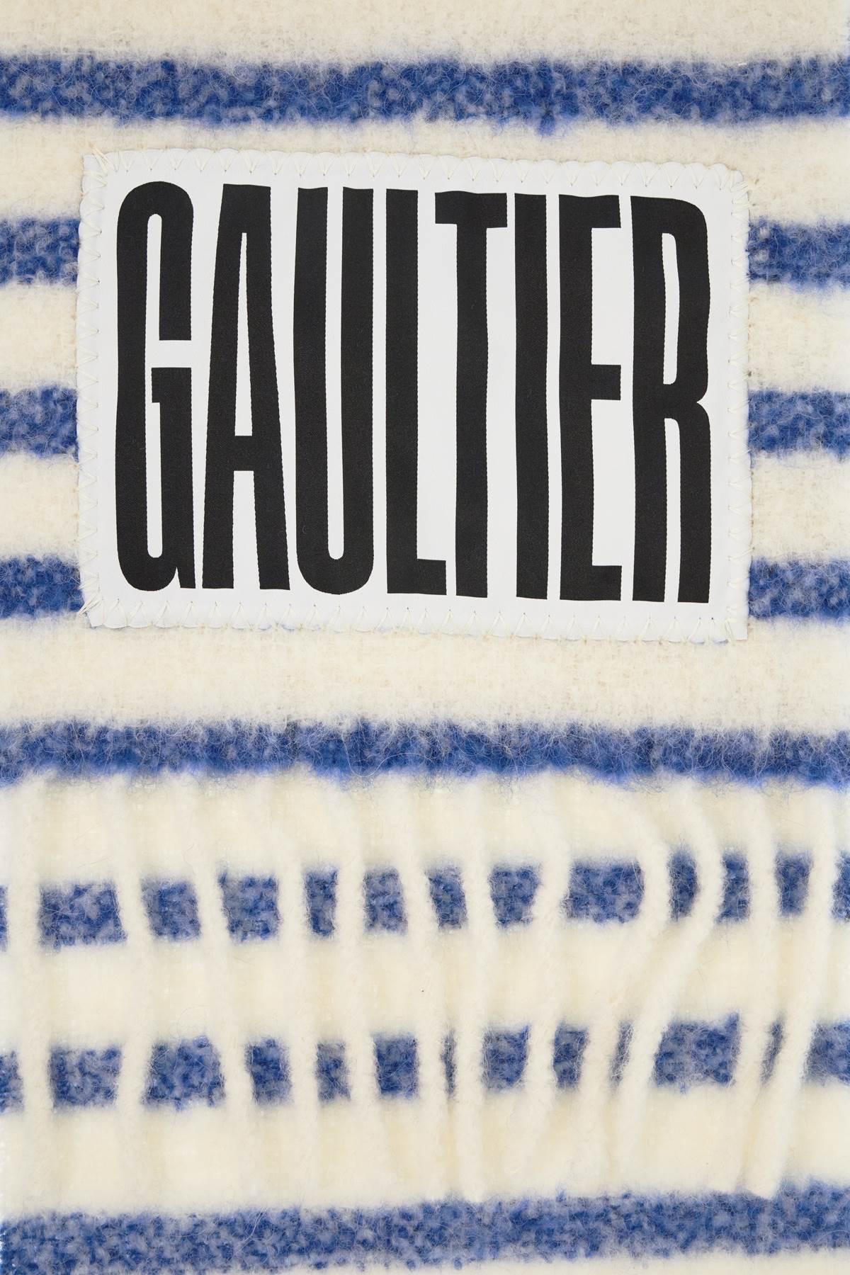 Jean Paul Gaultier Striped Alpaca Blend Marinière Scarf image 2