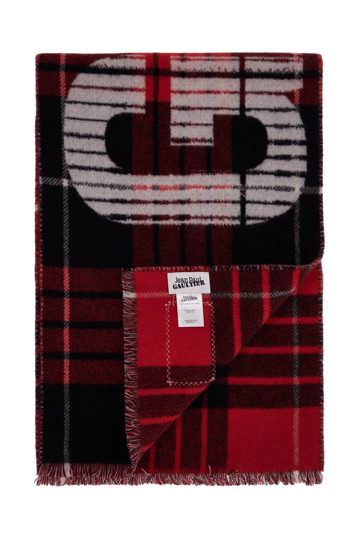 Jean Paul Gaultier Wool Tartan Scarf image 1